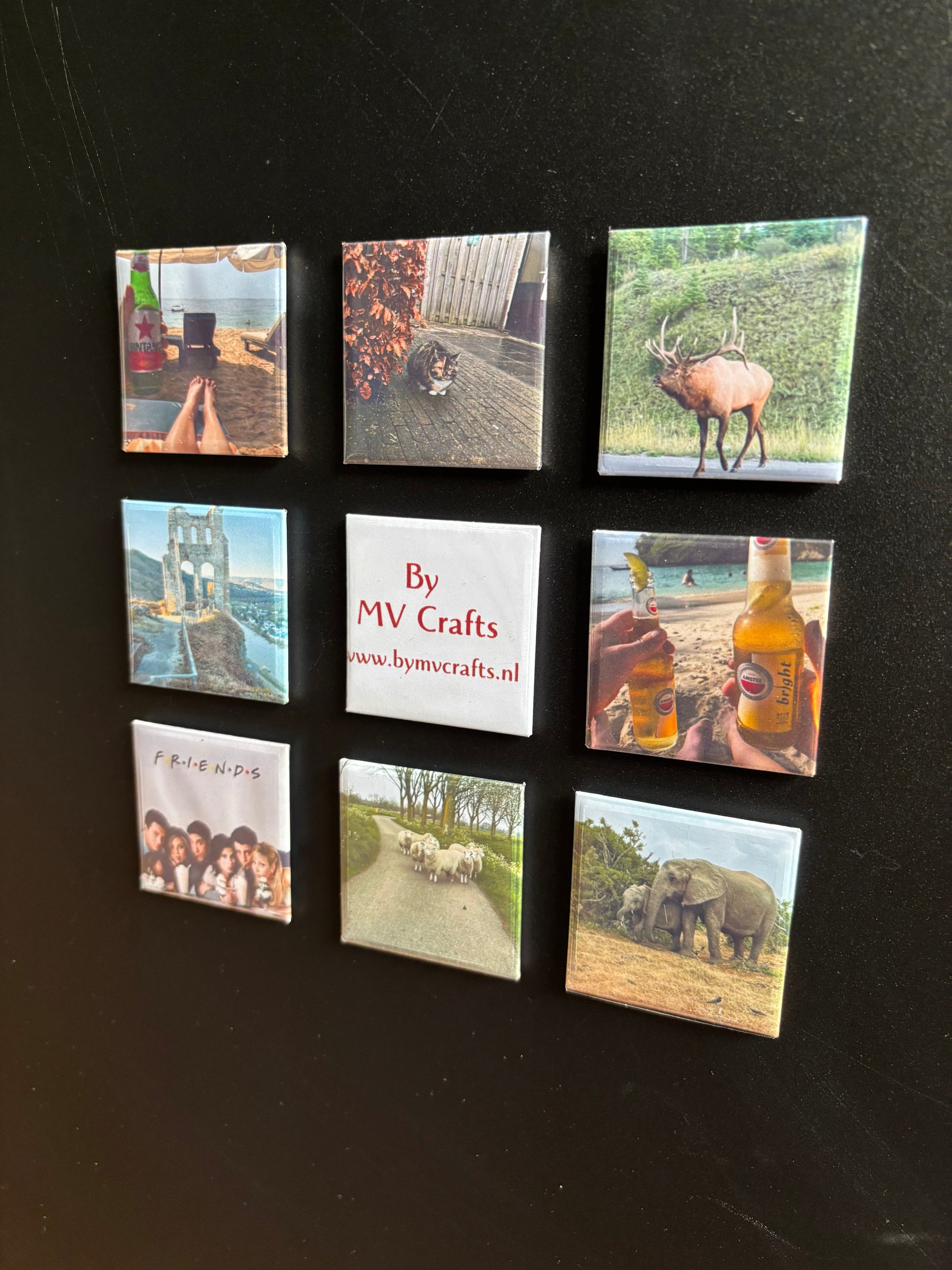 Fotomagneet set van 9 ByMVcrafts