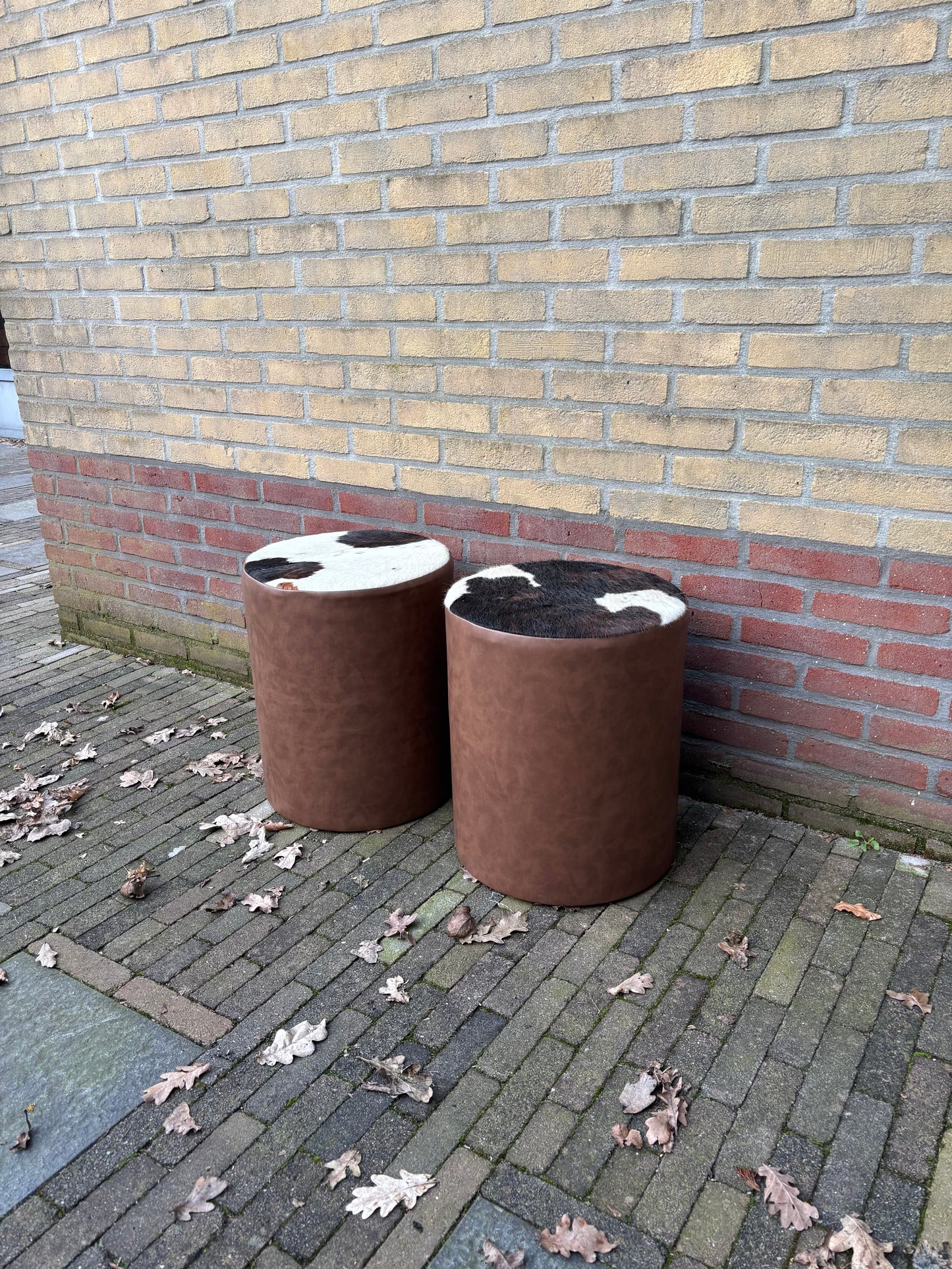 Set van 2 poefjes ByMVcrafts