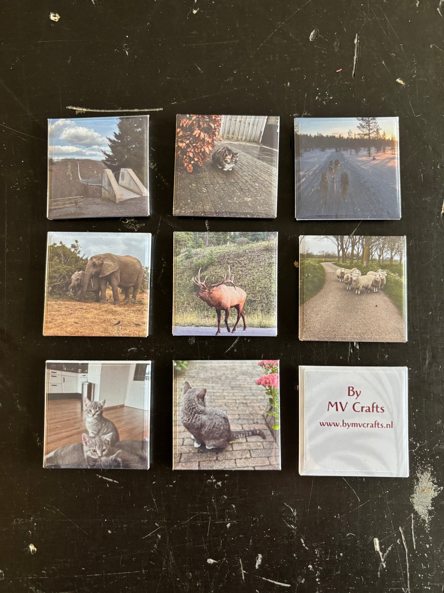 Foto magneten 5x5cm ByMVcrafts