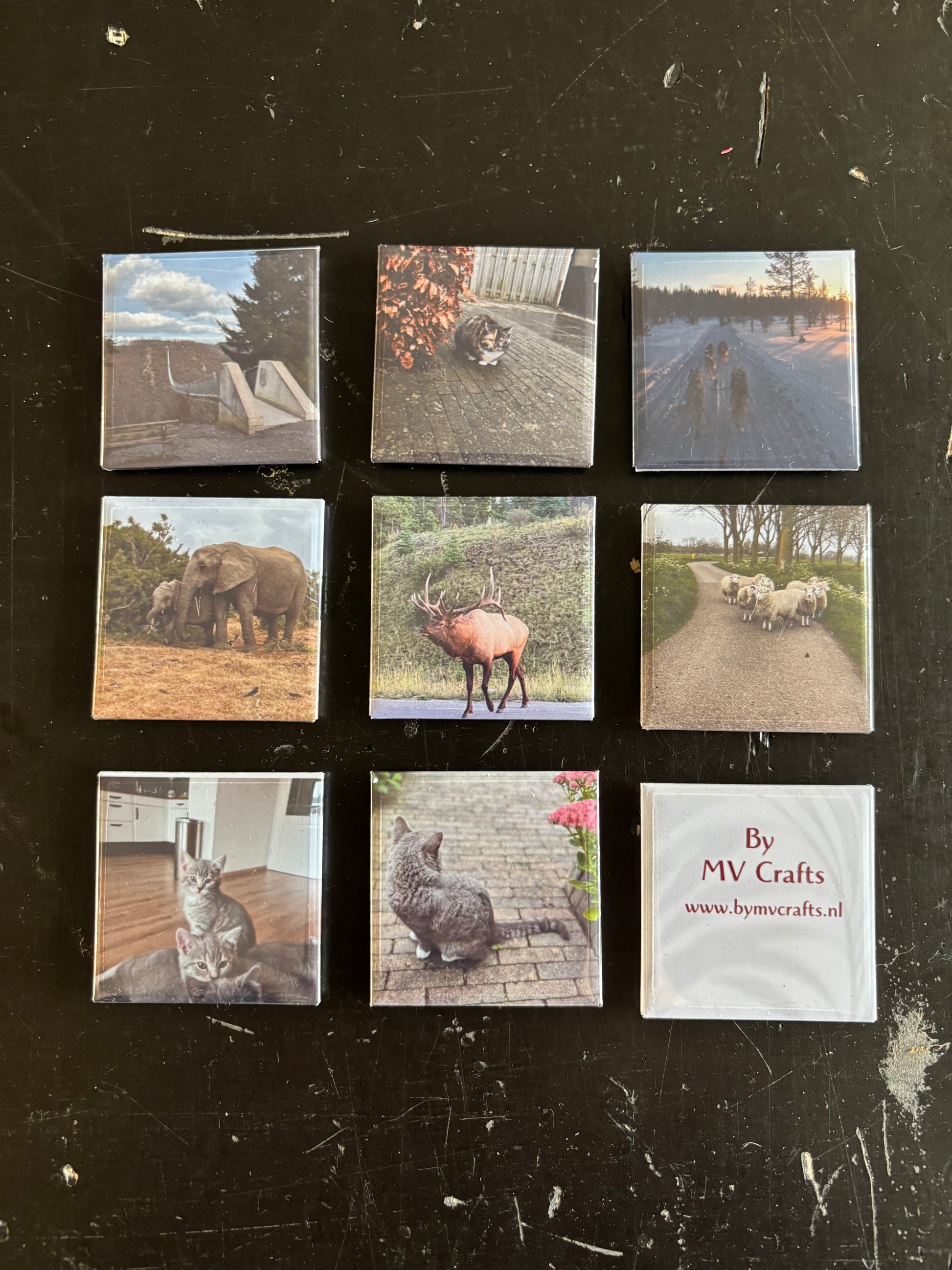 Foto magneten 5x5cm ByMVcrafts