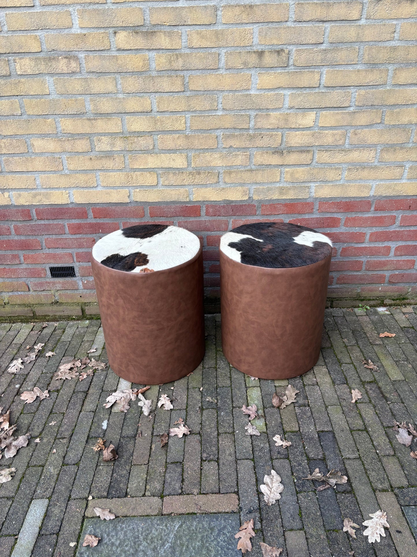 Set van 2 poefjes ByMVcrafts