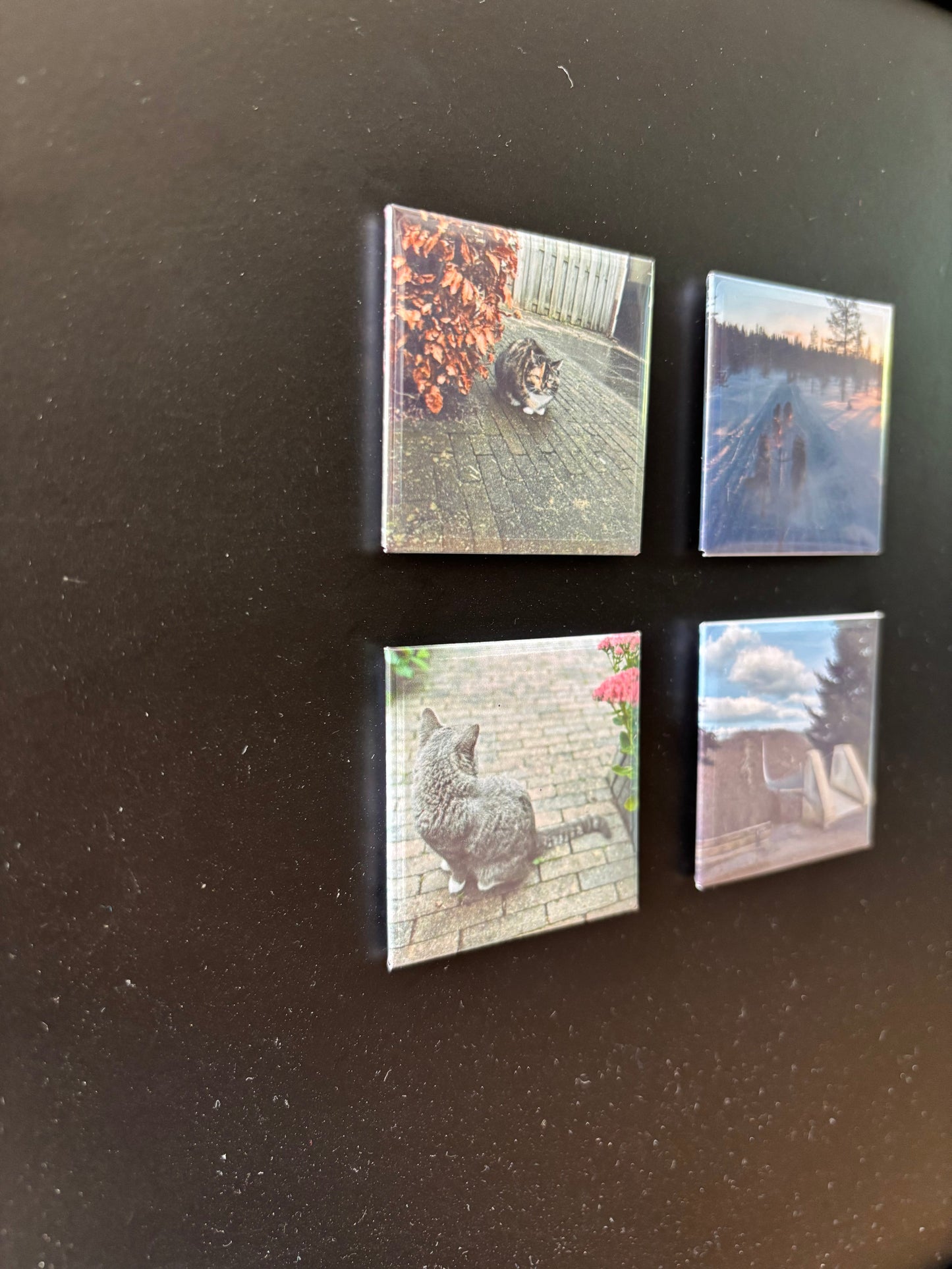 Fotomagneet set van 4 ByMVcrafts