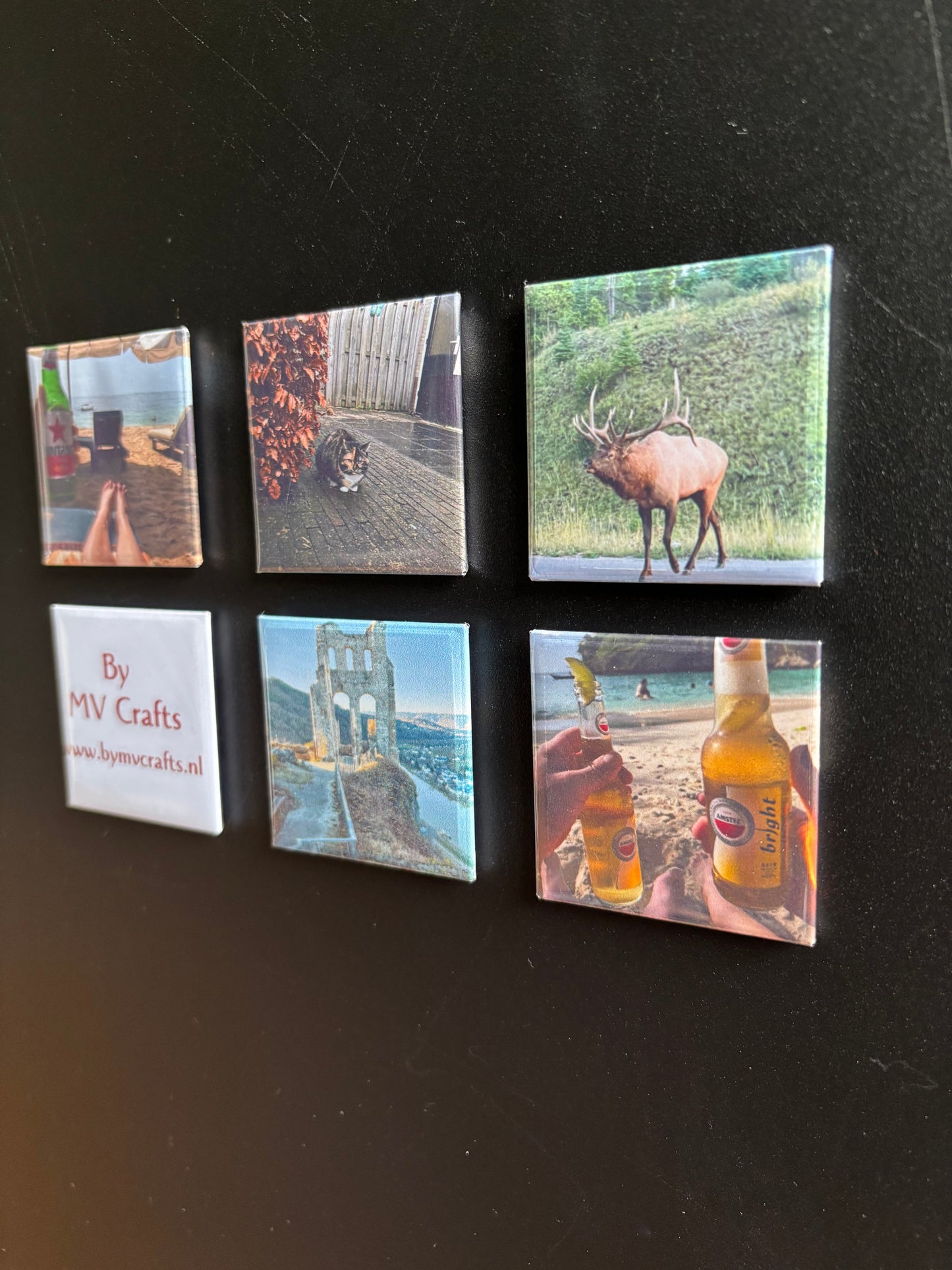 Fotomagneet set van 6 ByMVcrafts