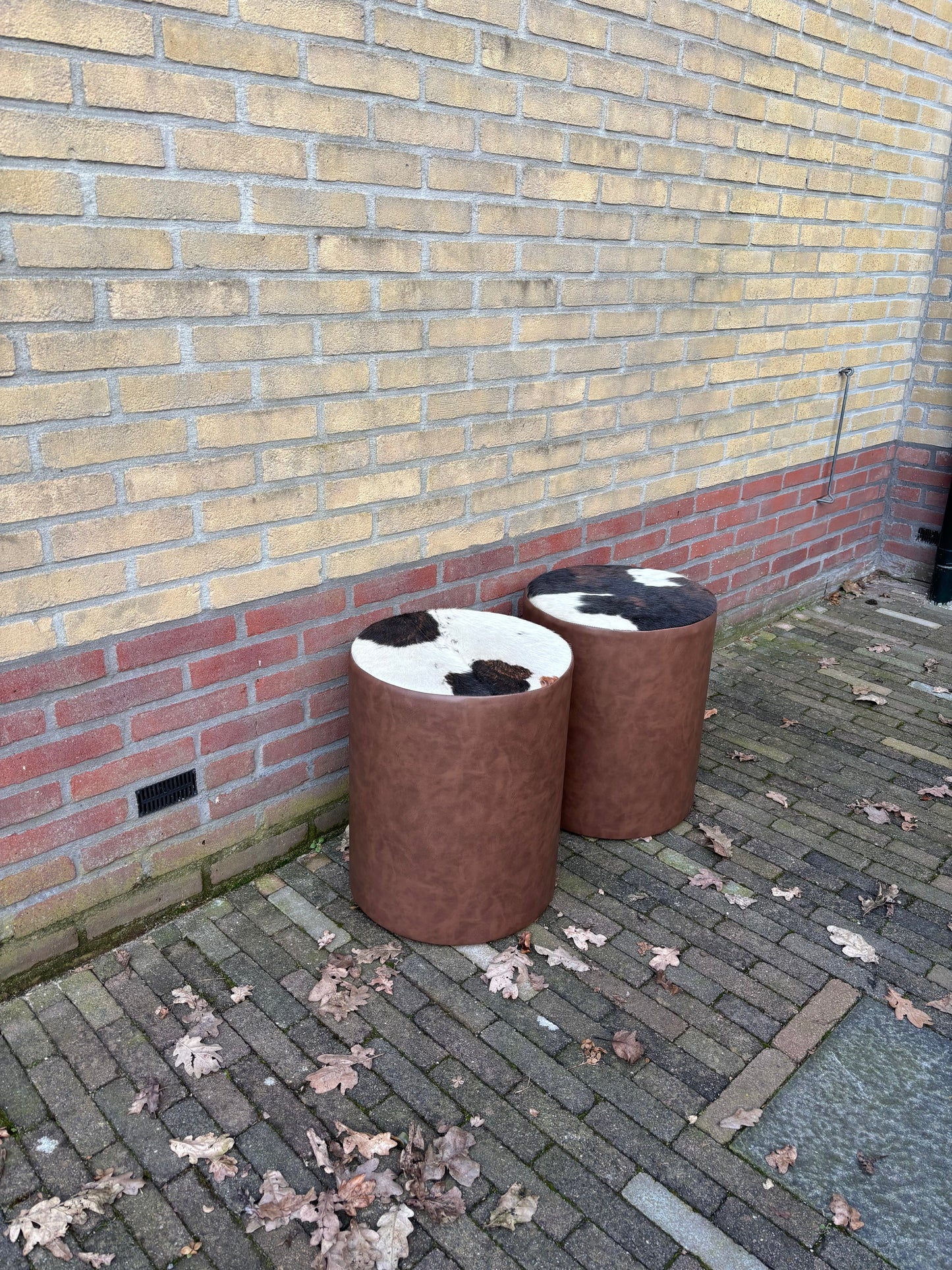 Set van 2 poefjes ByMVcrafts