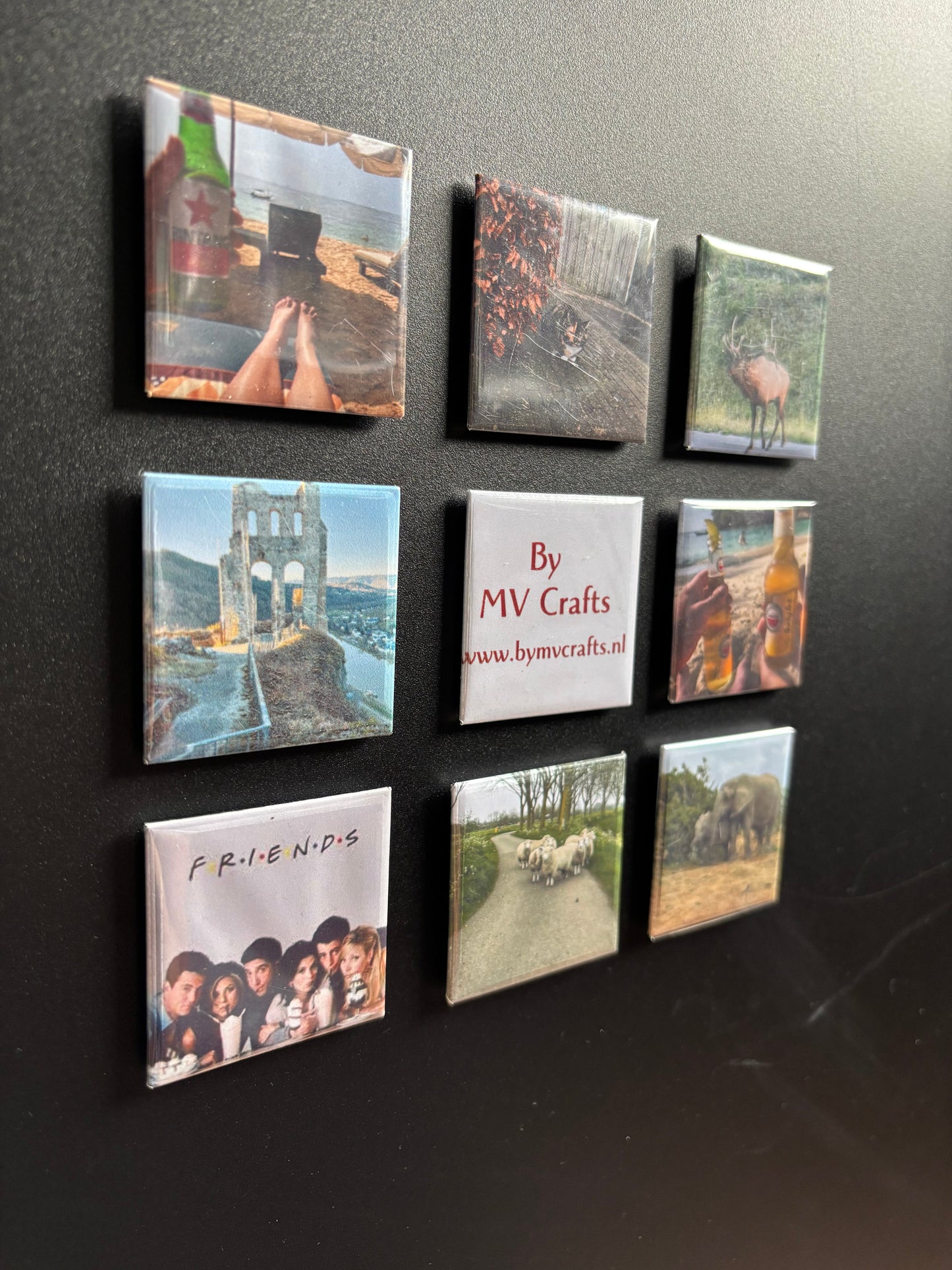 Fotomagneet set van 9 ByMVcrafts