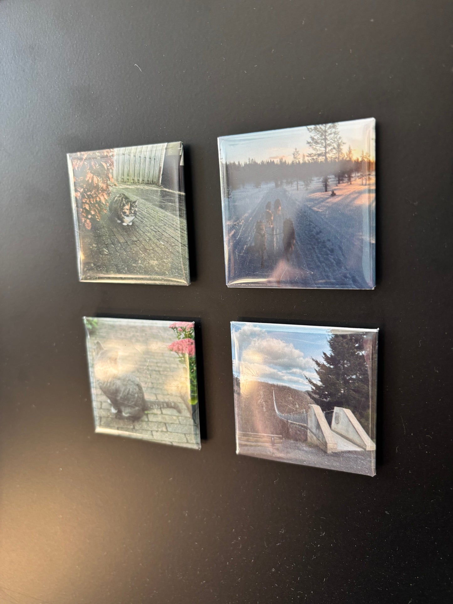 Fotomagneet set van 4 ByMVcrafts