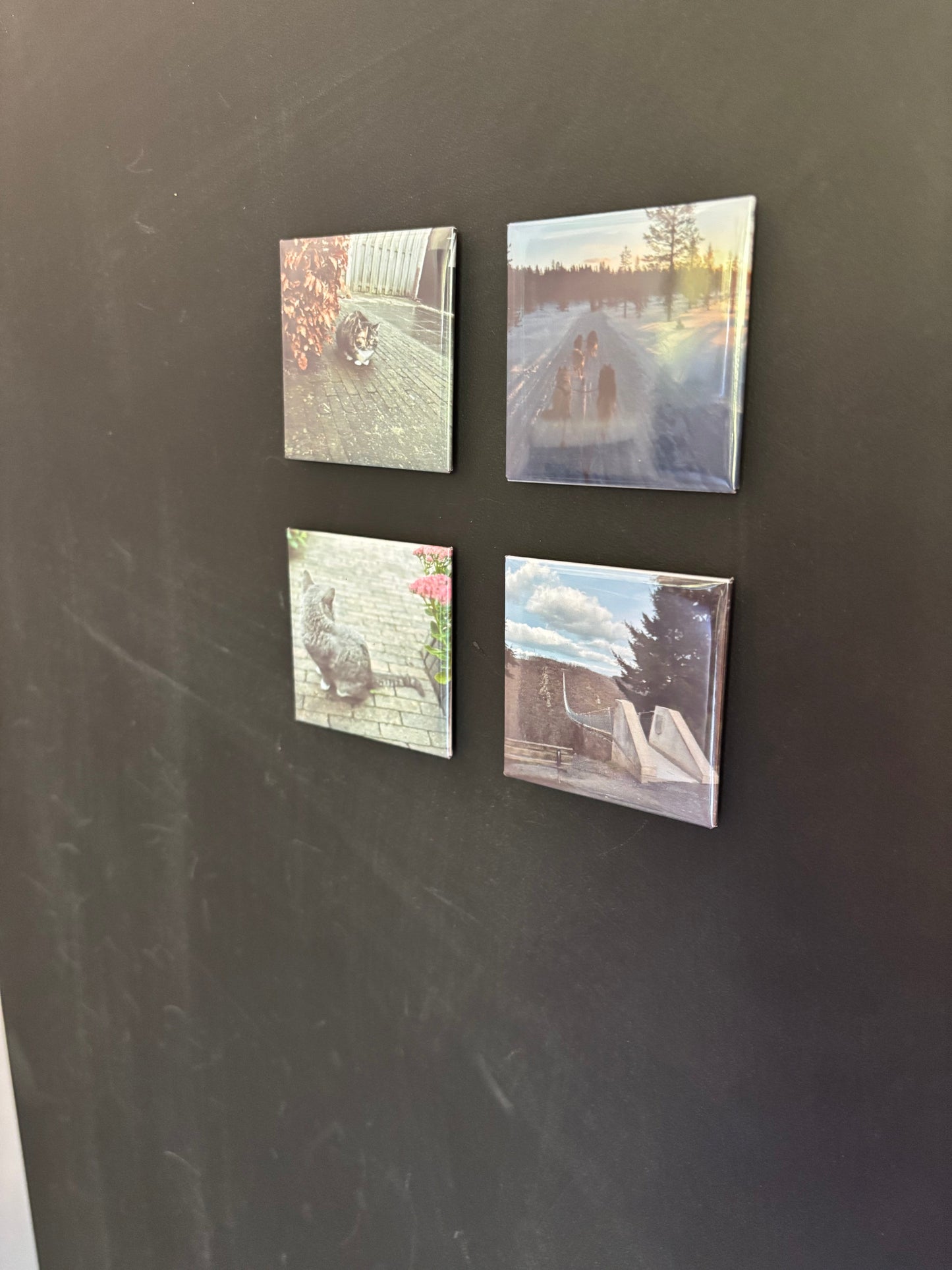 Fotomagneet set van 4 ByMVcrafts
