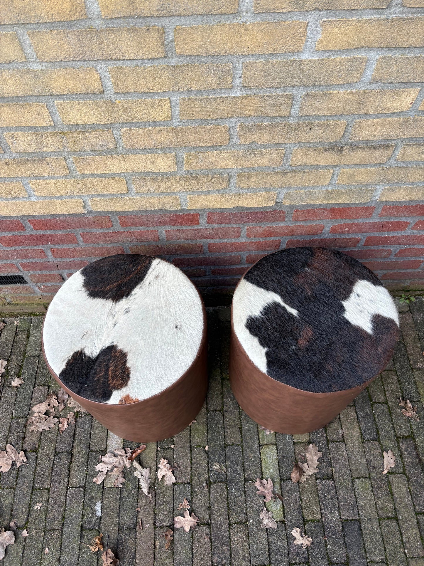 Set van 2 poefjes ByMVcrafts