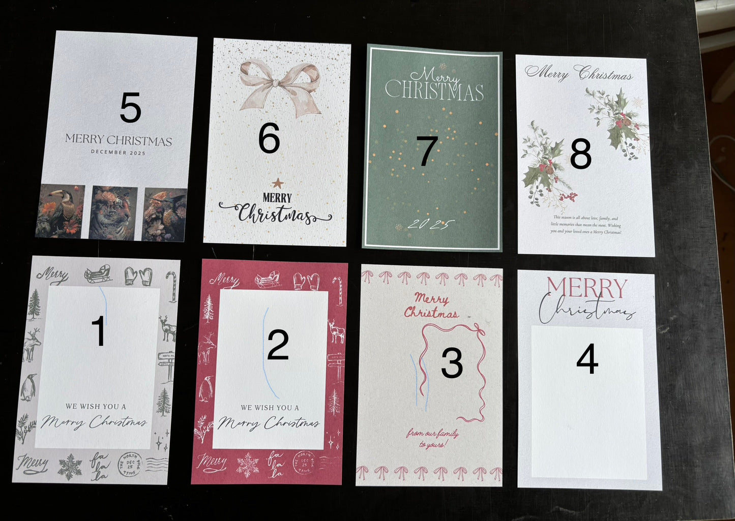 Fotomagneet met kerstkaart ByMVcrafts