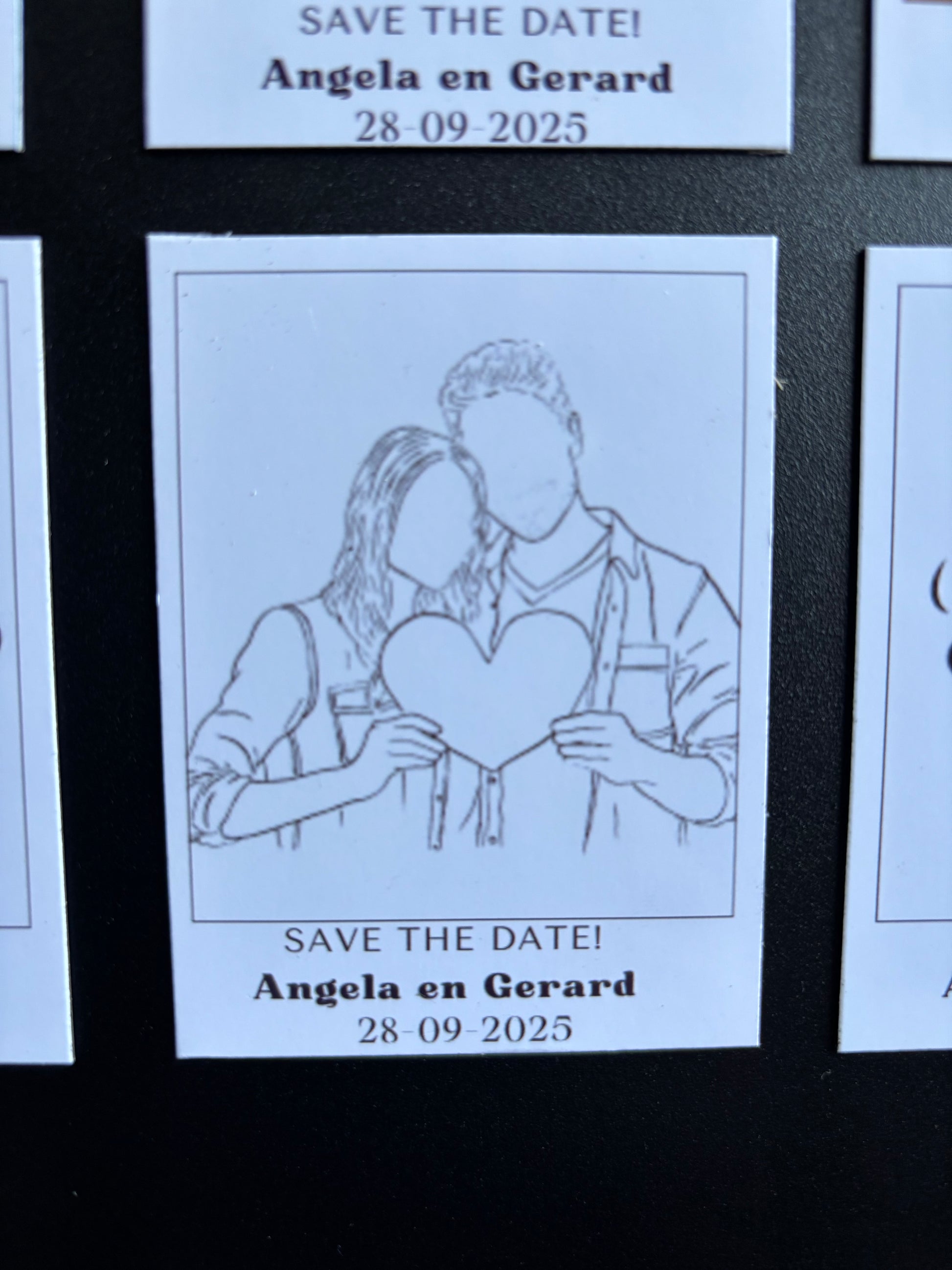 Save the date magneten ByMVcrafts