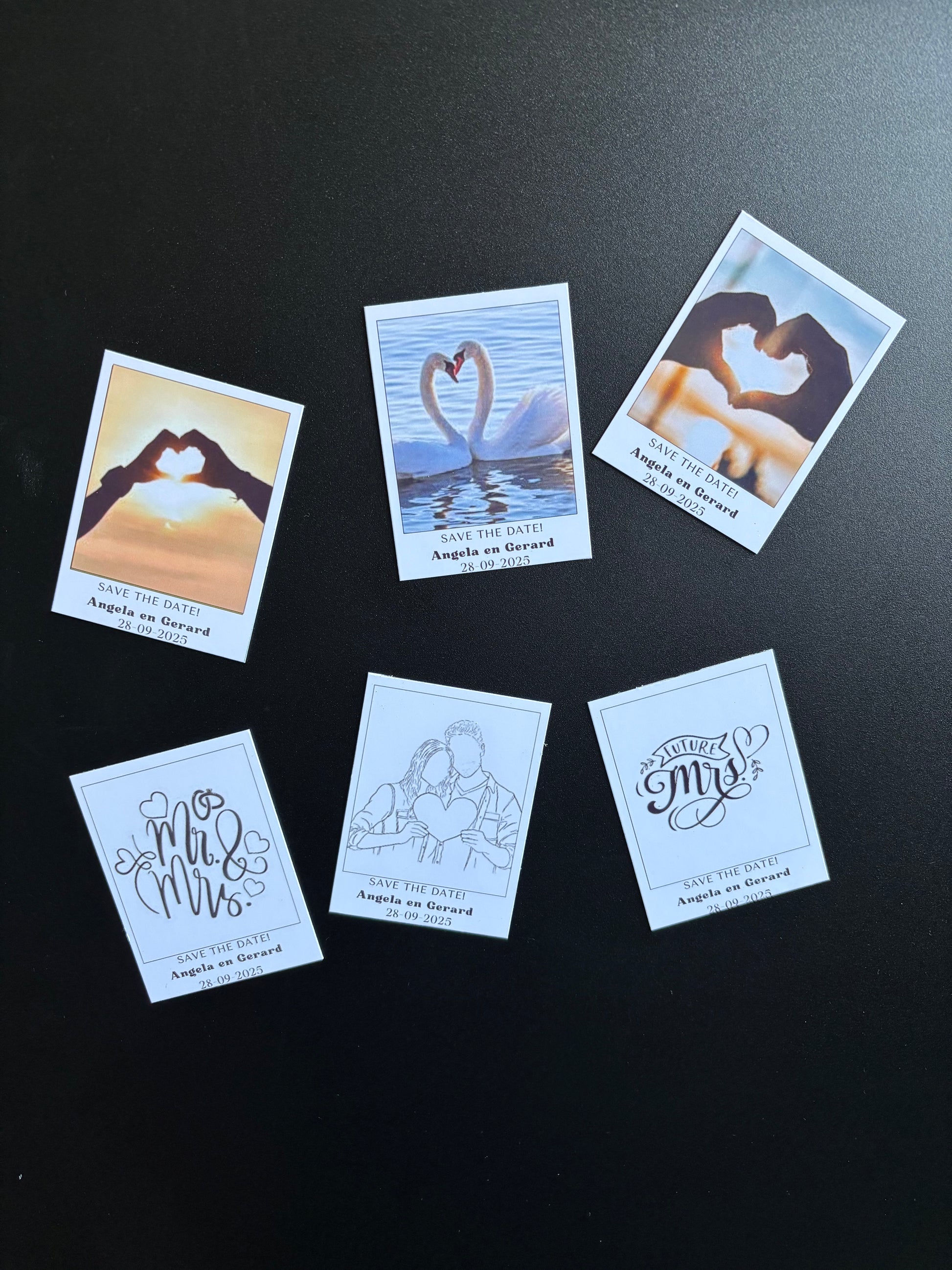 Save the date magneten ByMVcrafts