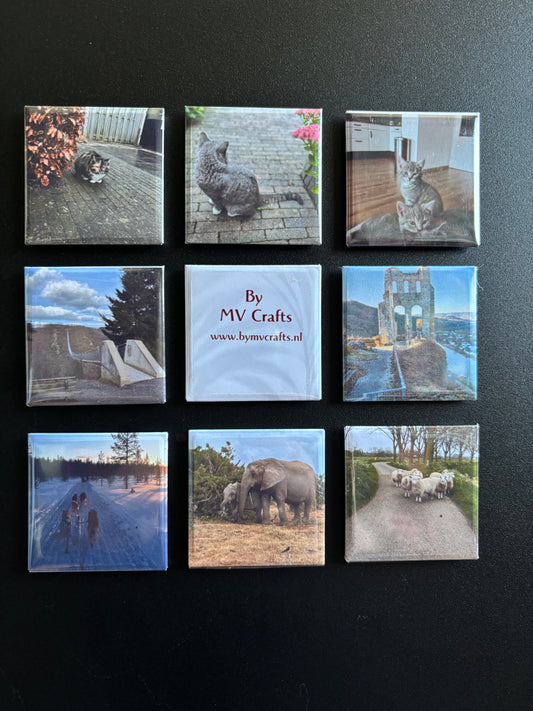 Foto magneten 5x5cm ByMVcrafts