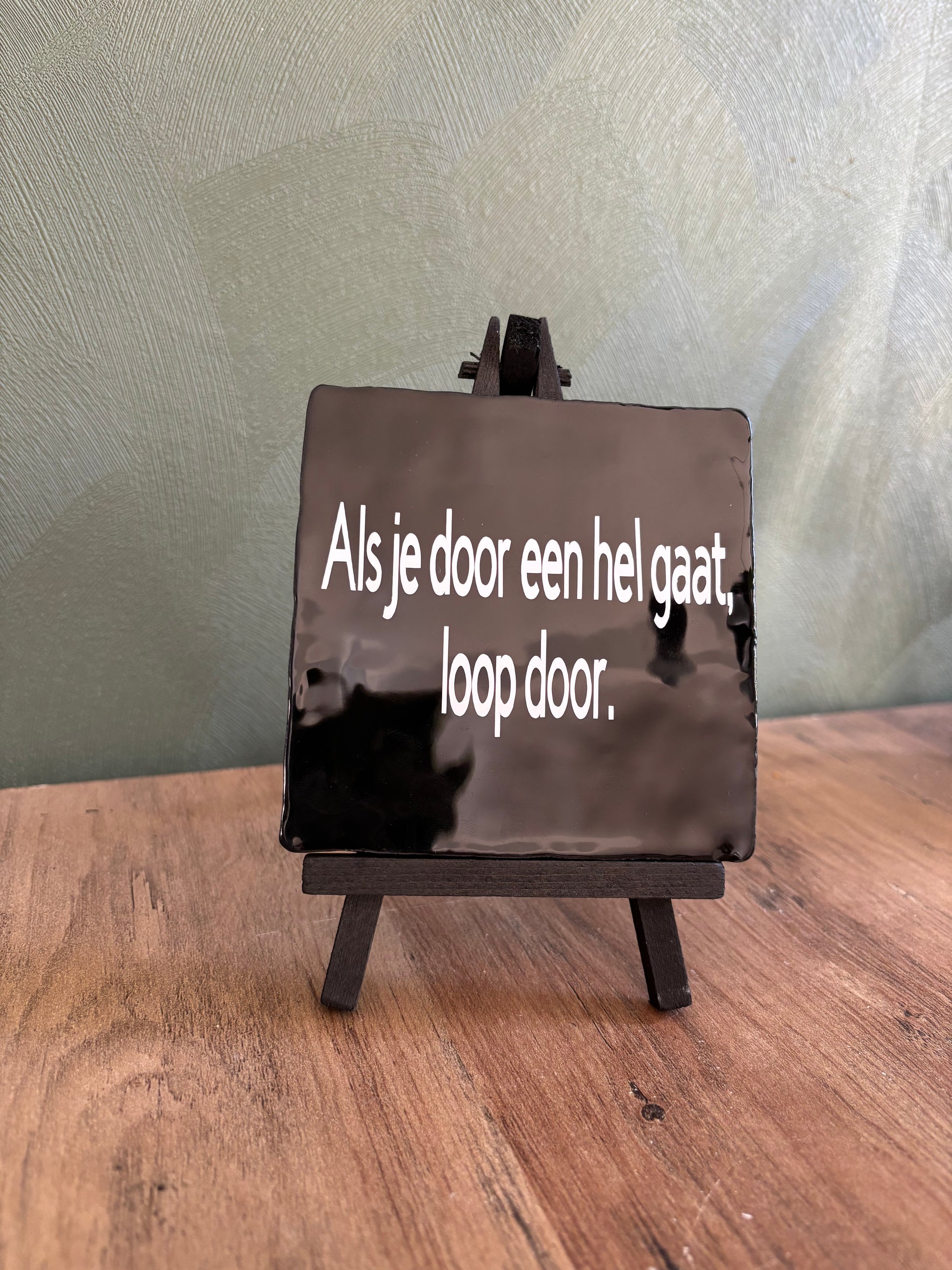 Tegeltjes met tekst ByMVcrafts