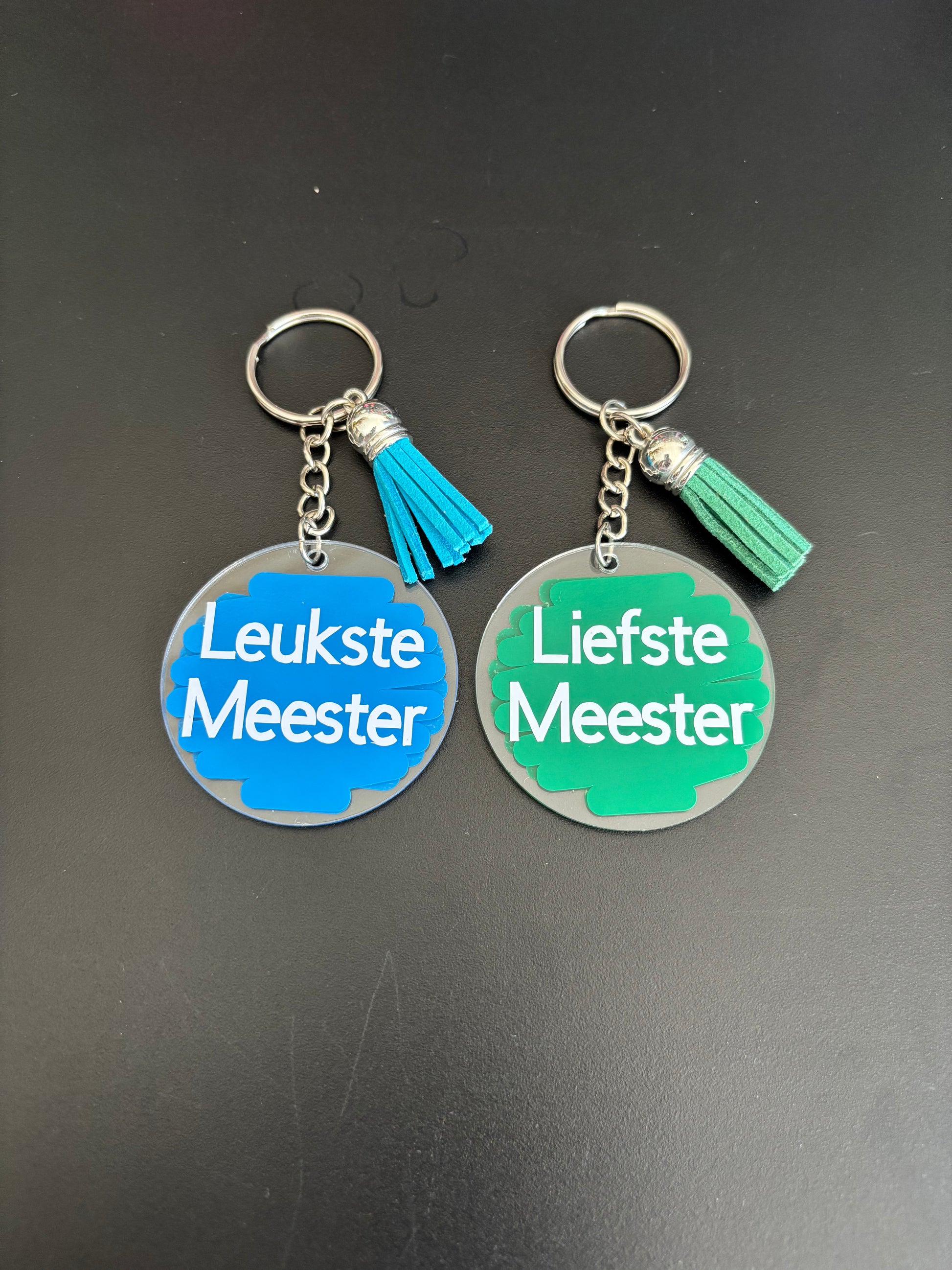 Sleutelhanger Juf/Meester ByMVcrafts