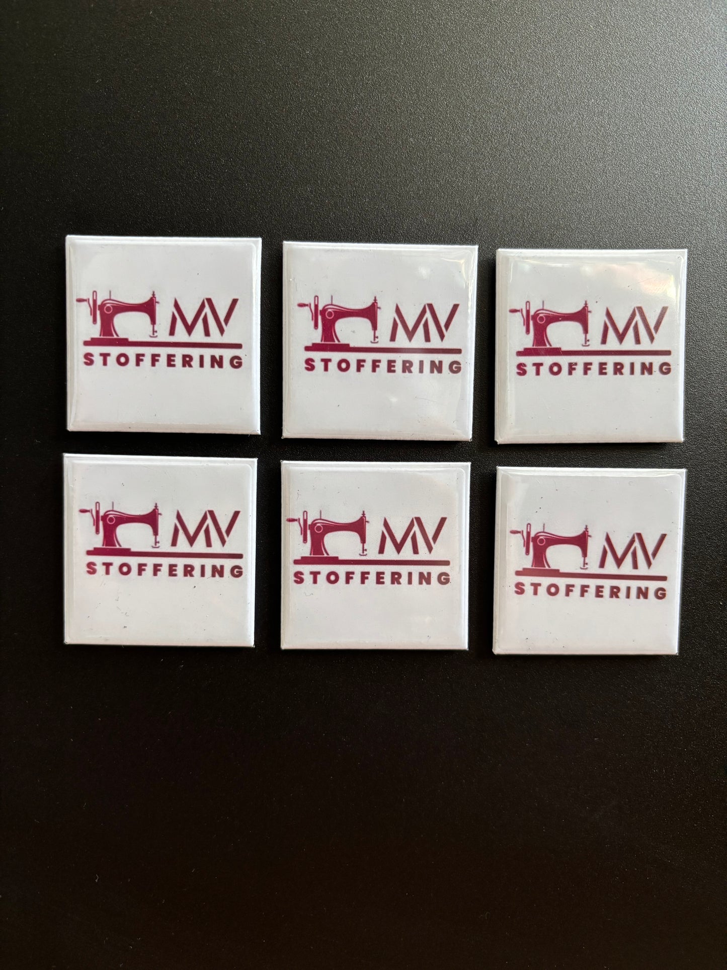 Logo Magneet 5x5cm ByMVcrafts