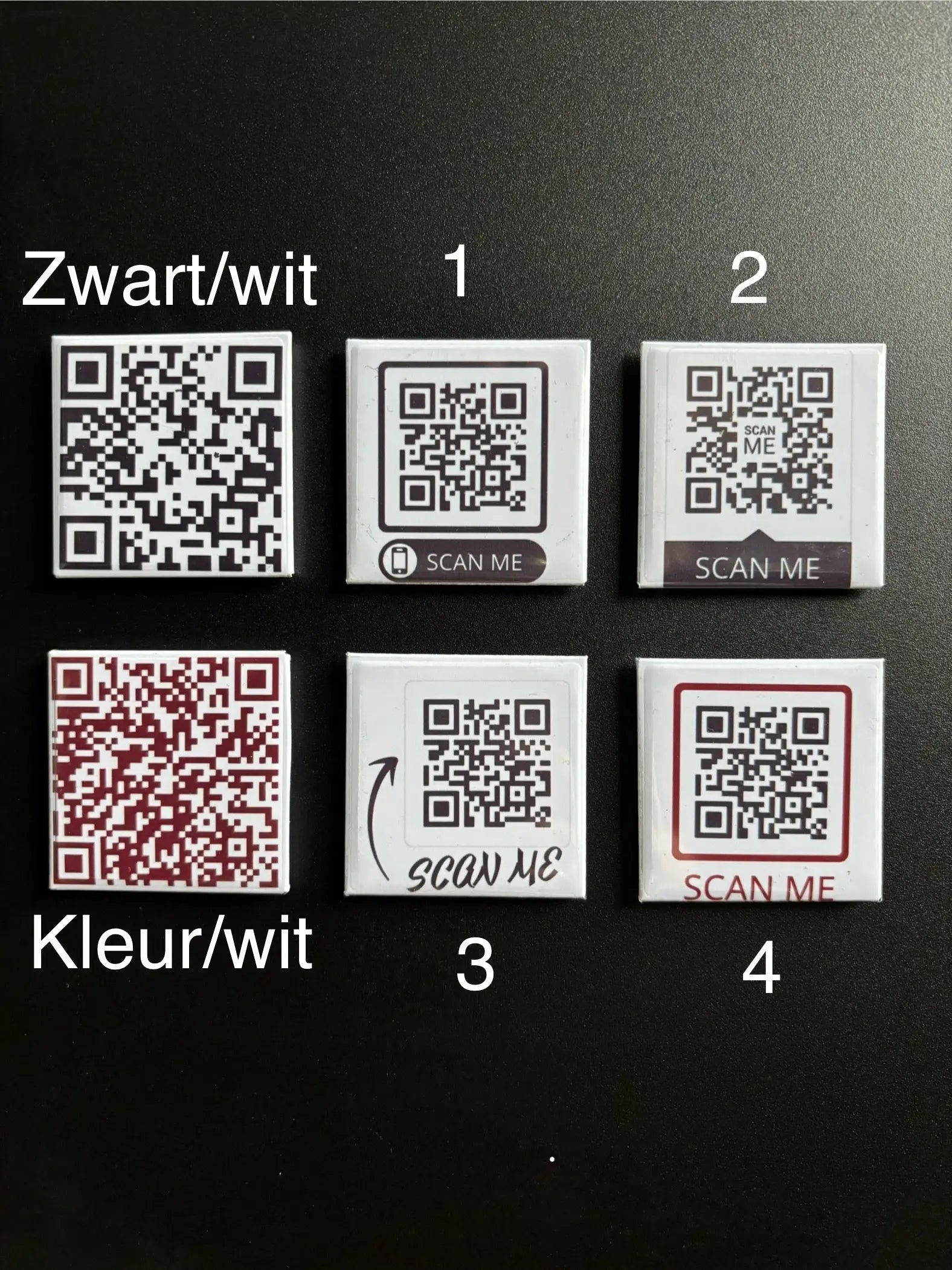 QR Magneet 5x5cm ByMVcrafts
