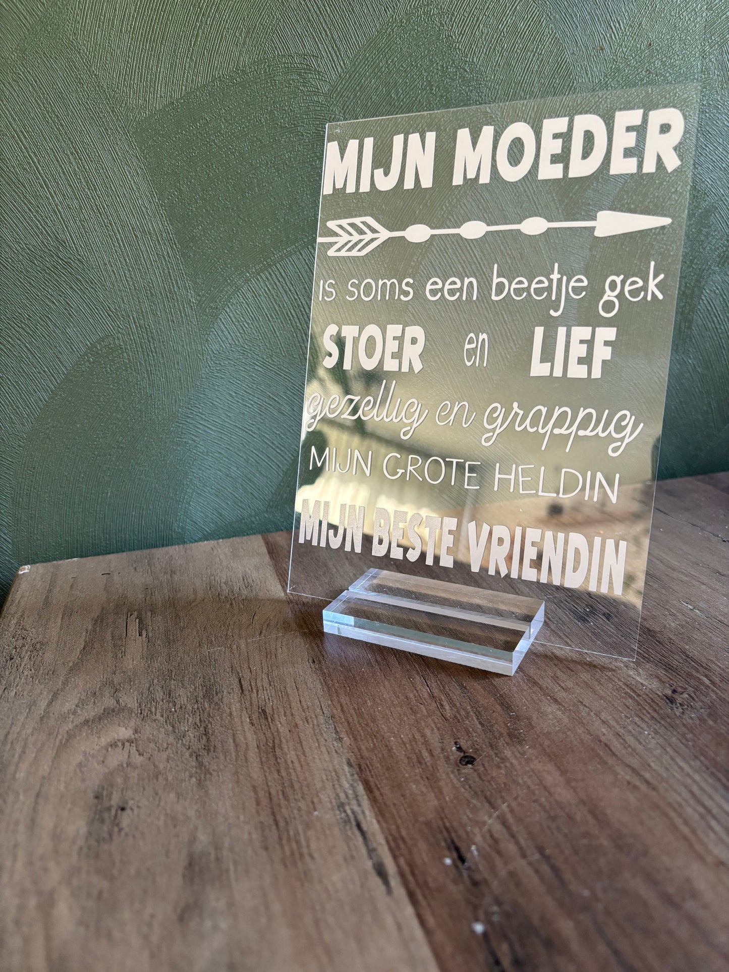 Tafel display mijn moeder ByMVcrafts