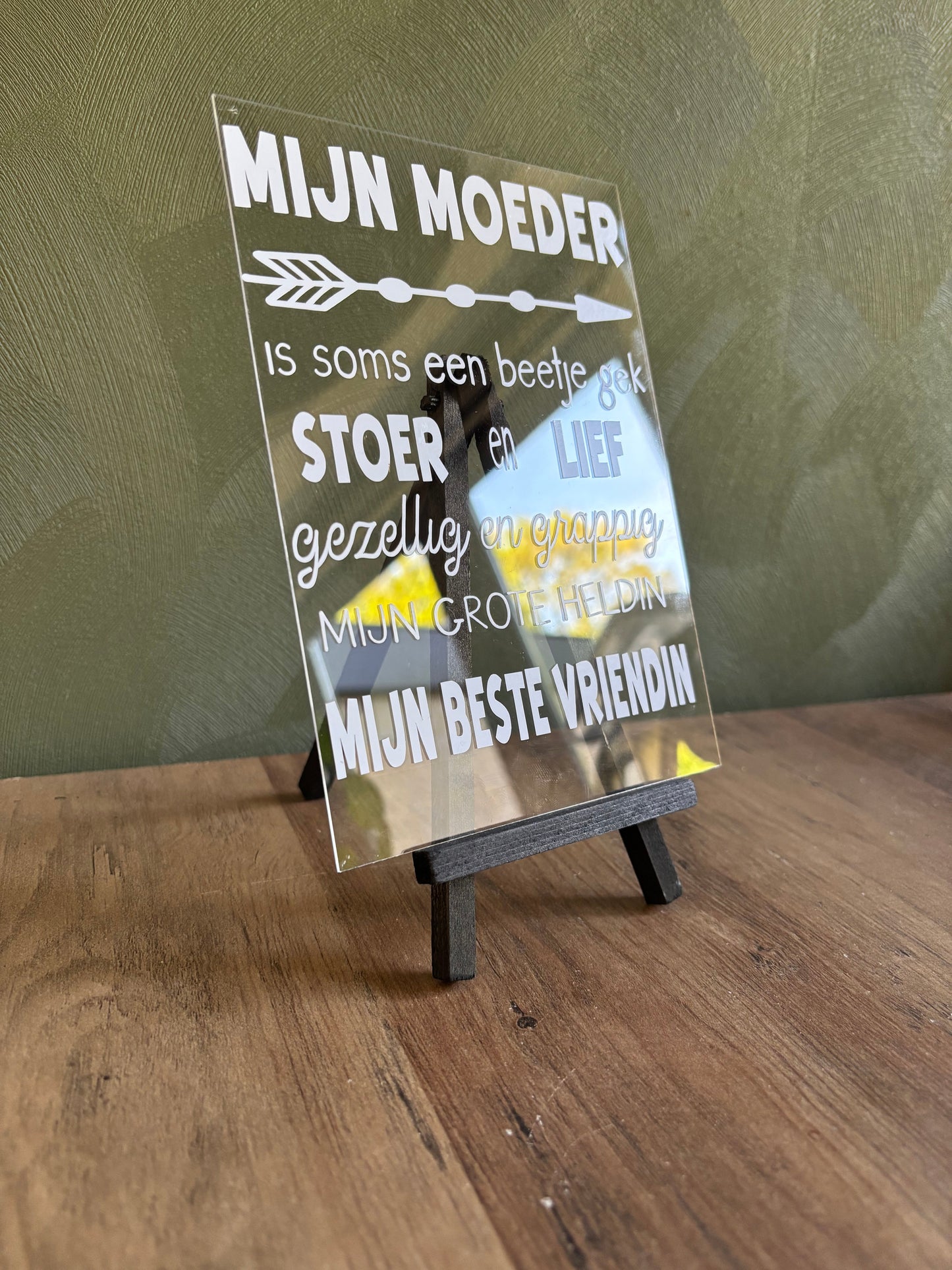Tafel display mijn moeder ByMVcrafts