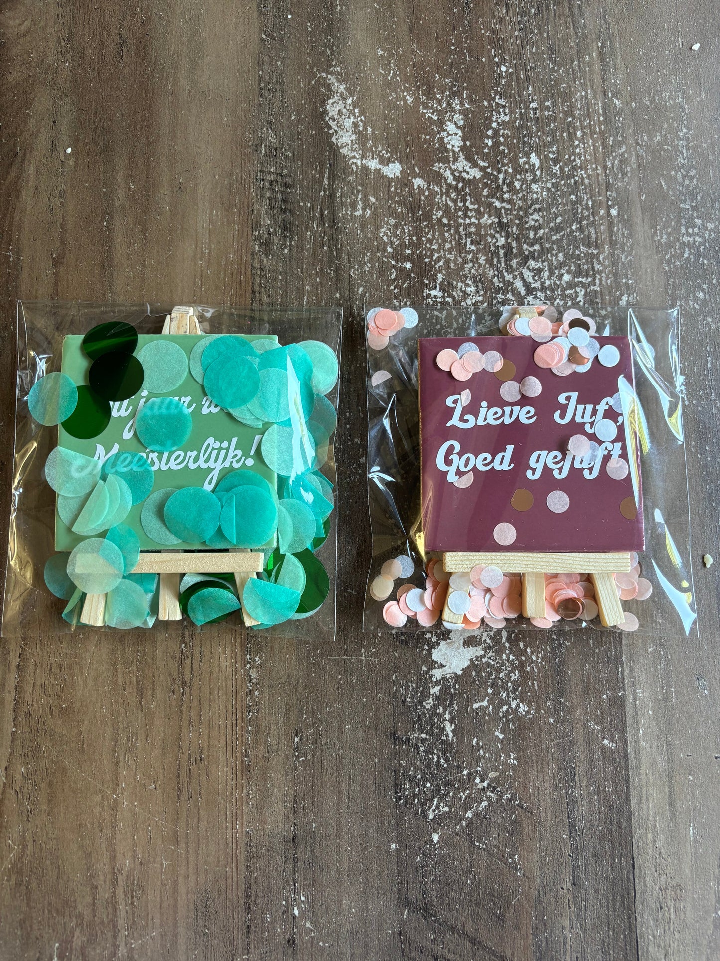 Tegeltje “Lieve juf, goed gejuft” ByMVcrafts