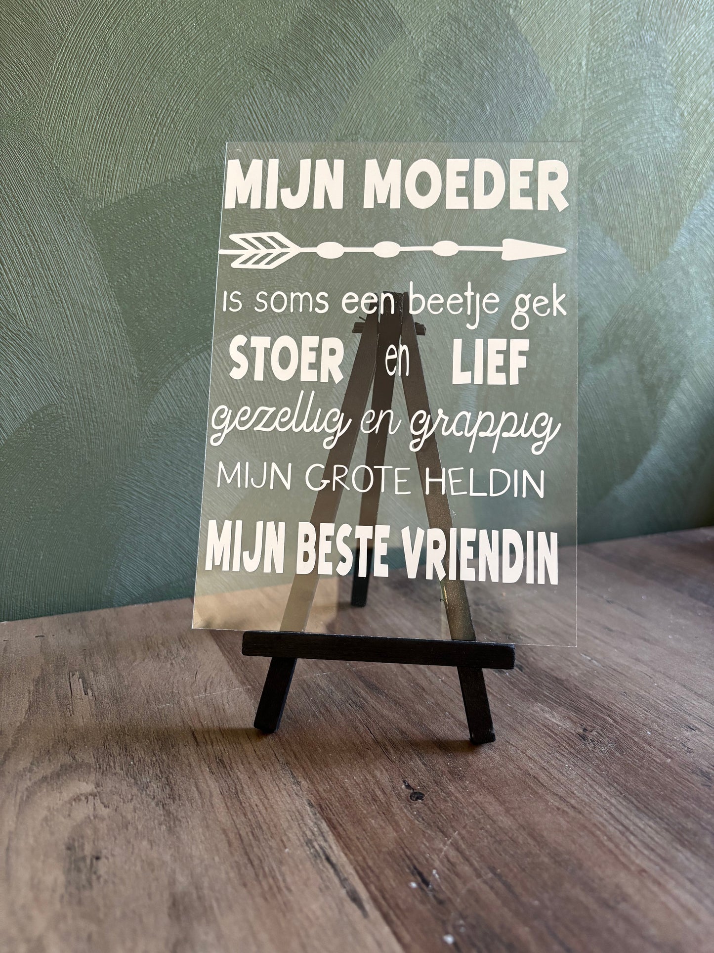 Tafel display mijn moeder ByMVcrafts