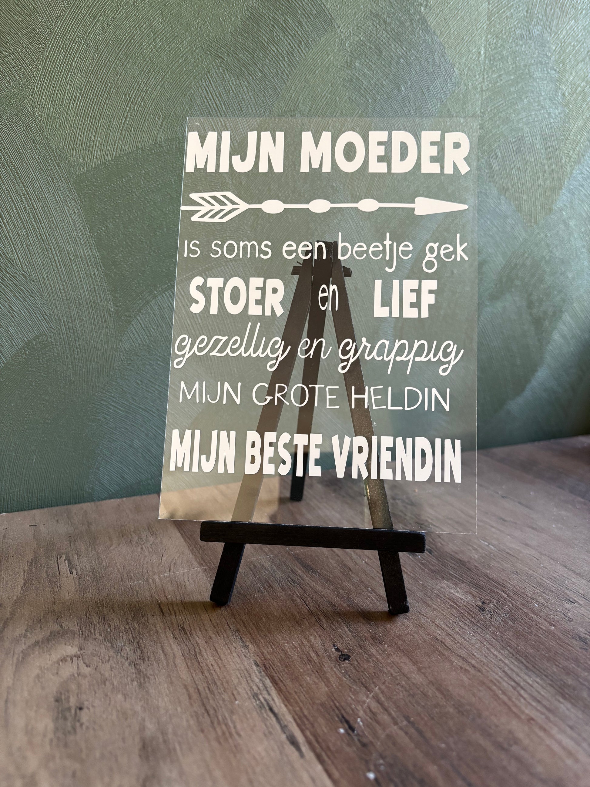 Tafel display mijn moeder ByMVcrafts