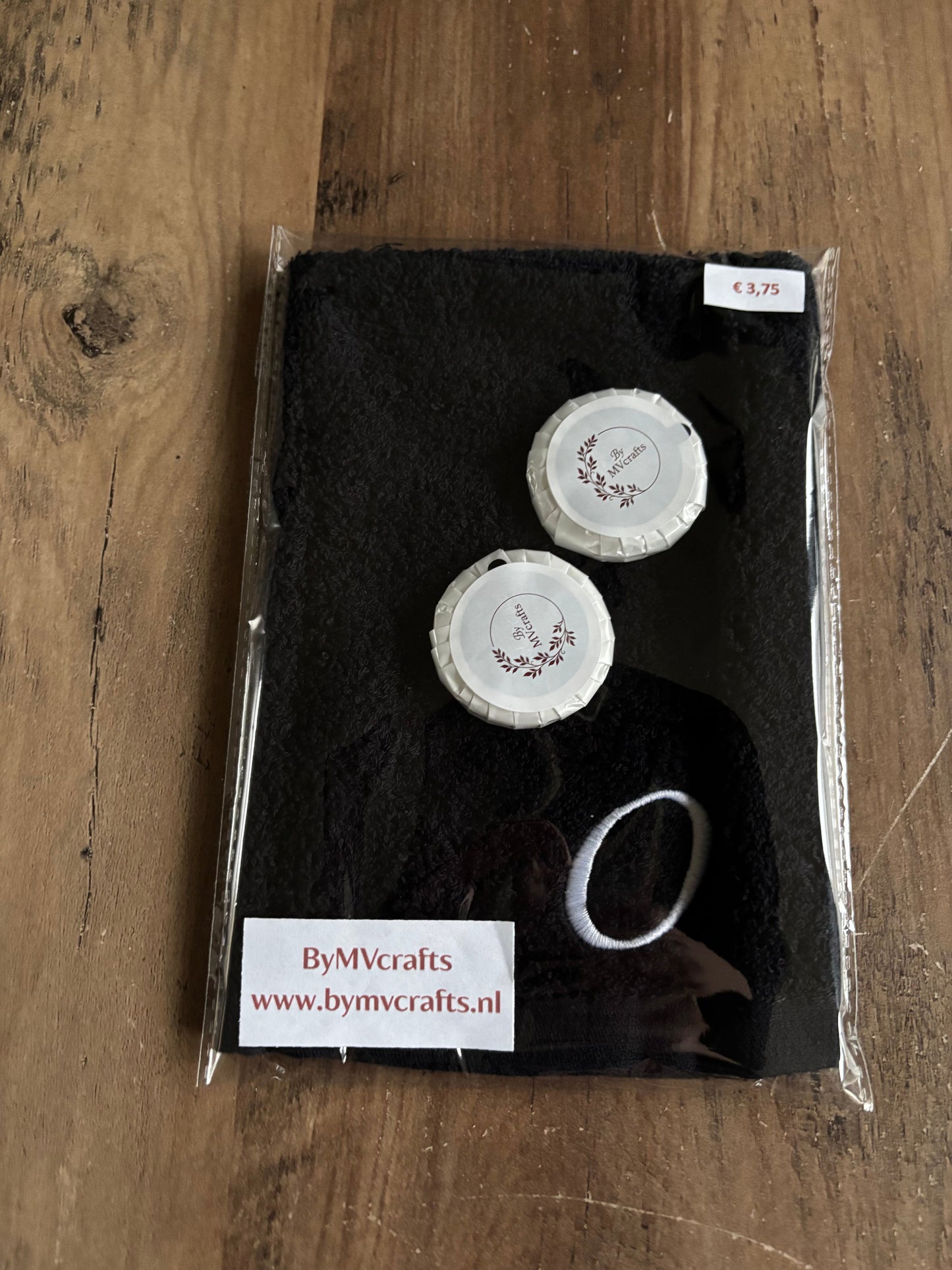 Cadeauset washandje met letter ByMVcrafts