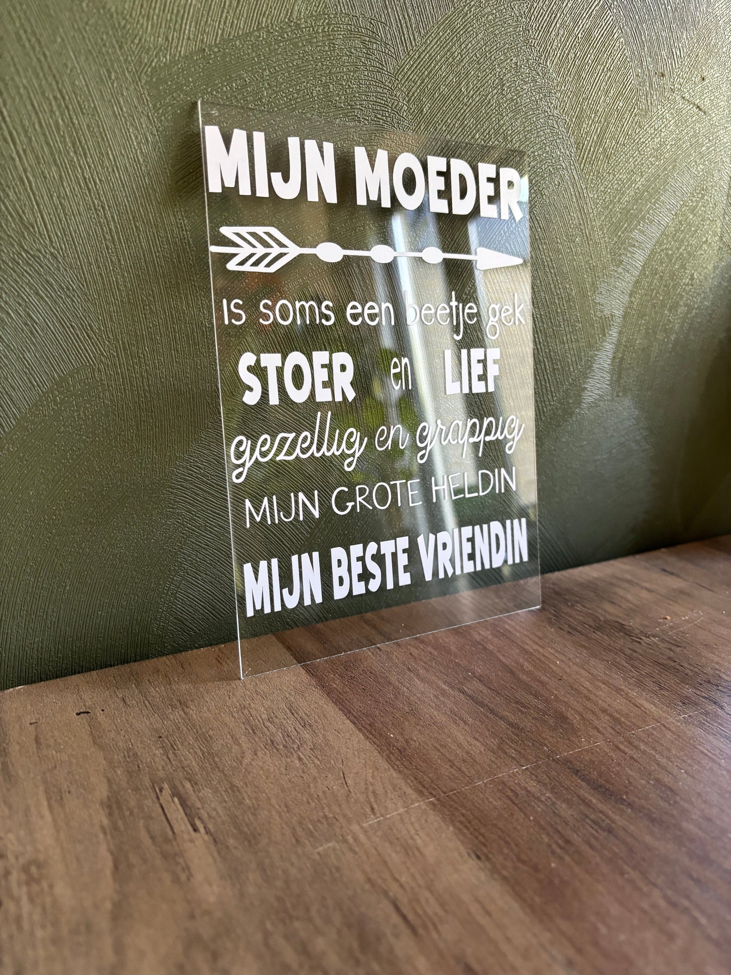 Tafel display mijn moeder ByMVcrafts