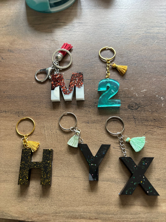 Sleutelhanger letter ByMVcrafts