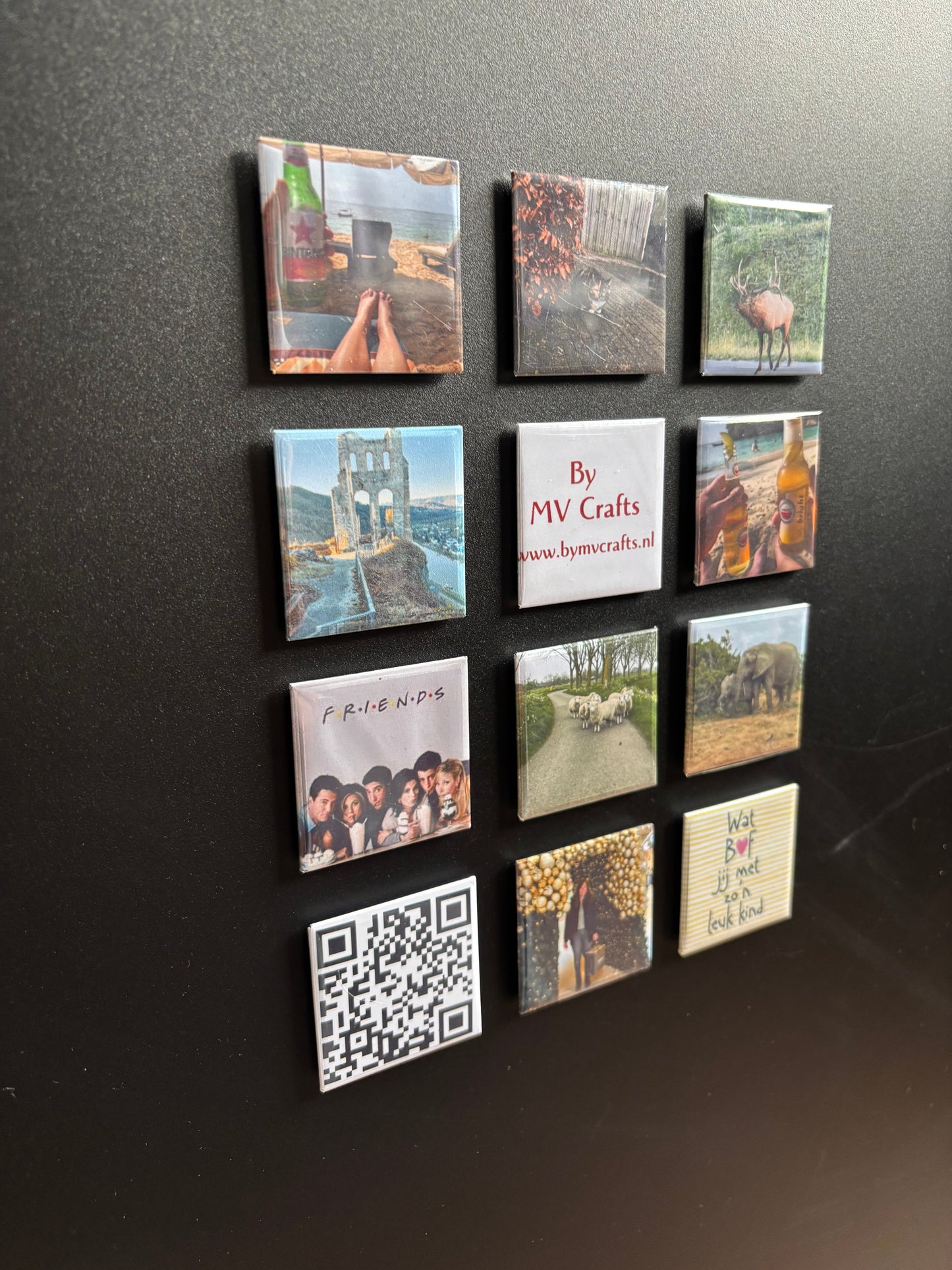 Fotomagneet set van 12 ByMVcrafts