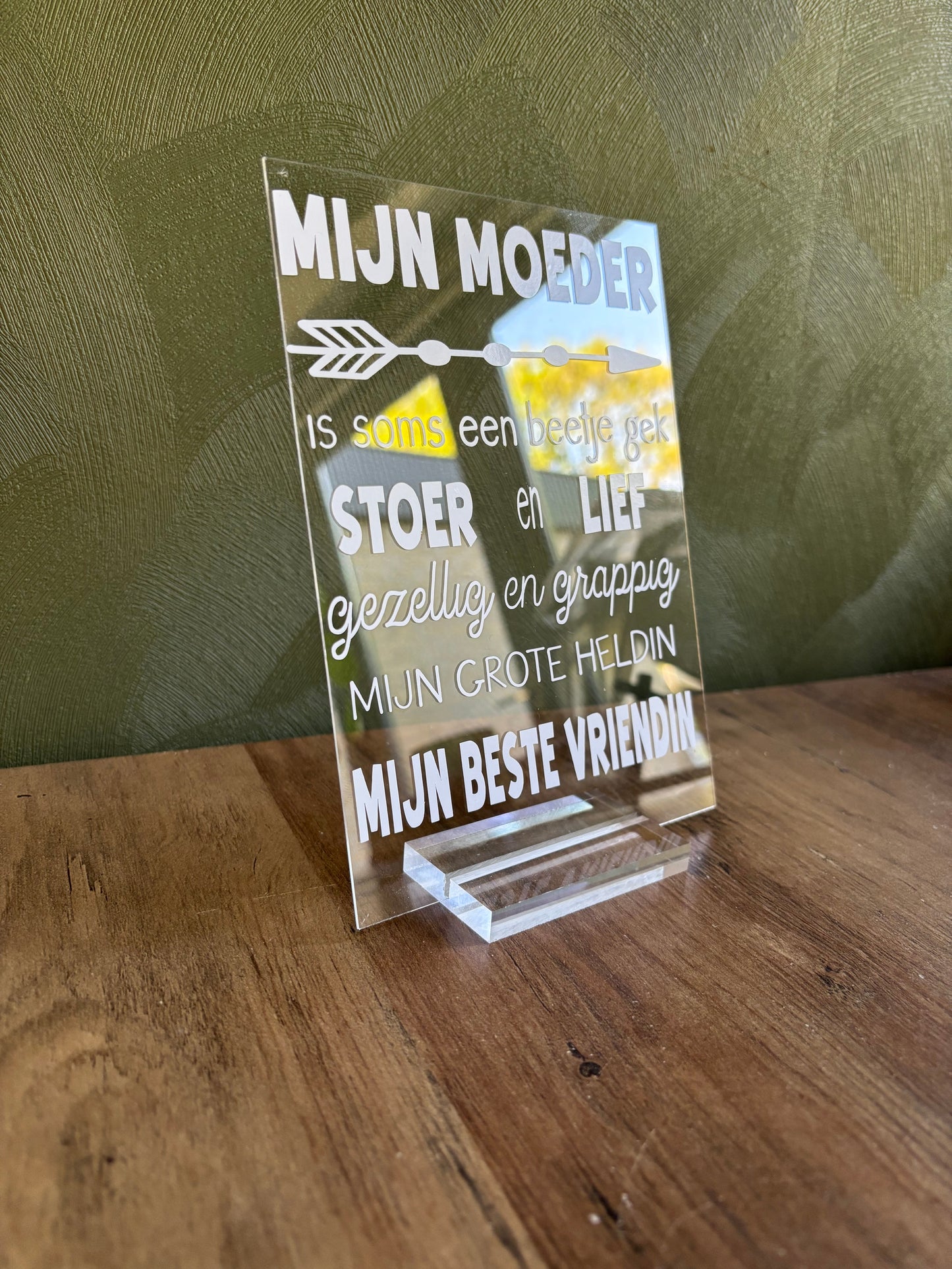 Tafel display mijn moeder ByMVcrafts