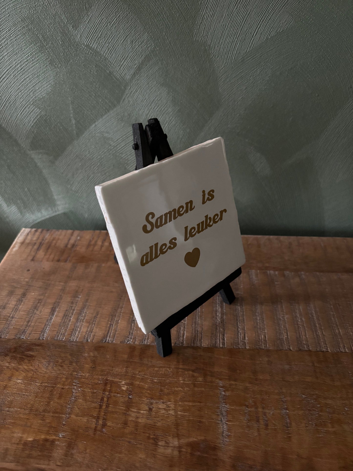 Tegeltje “samen is alles leuker ” ByMVcrafts