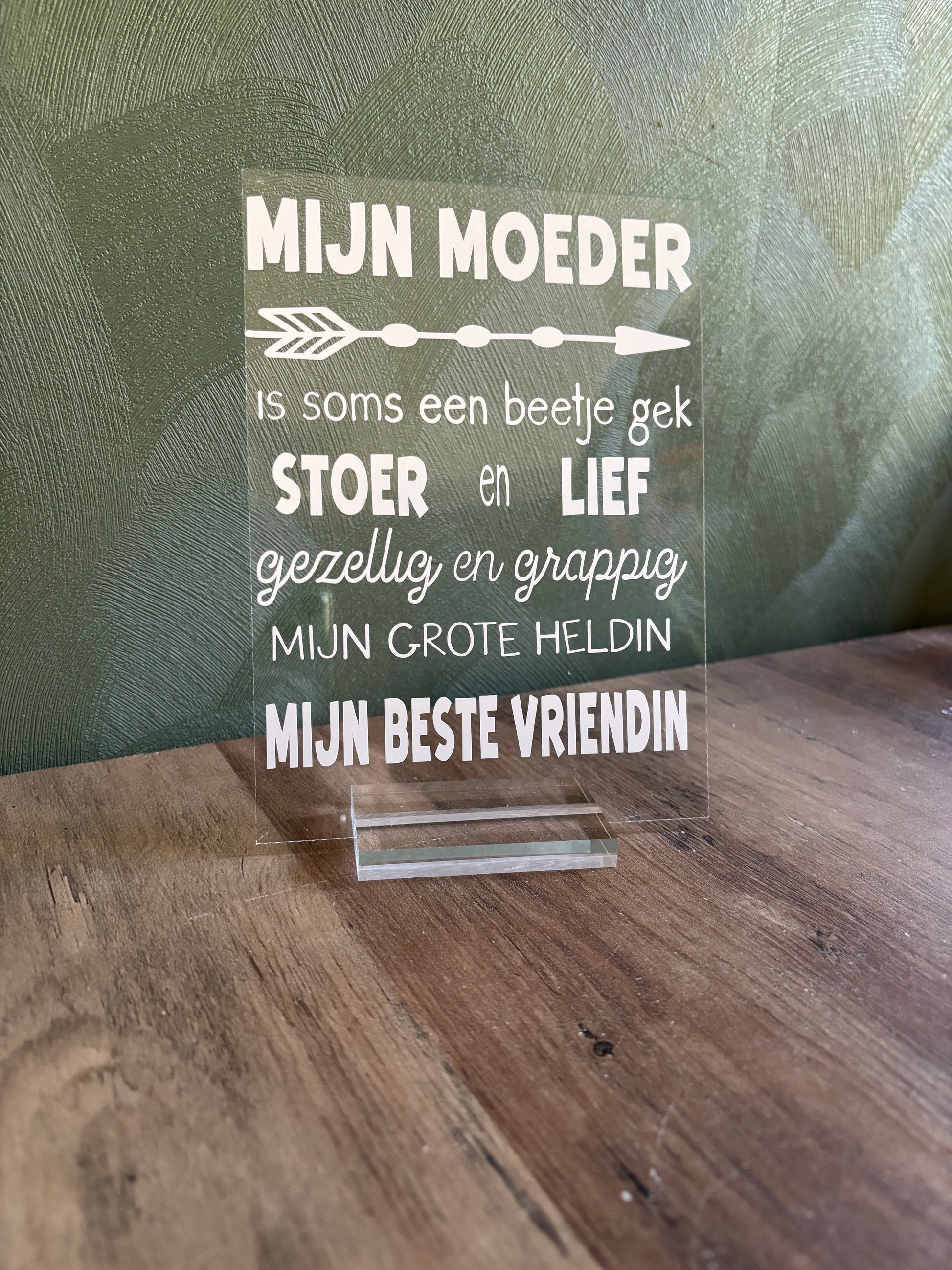 Tafel display mijn moeder ByMVcrafts