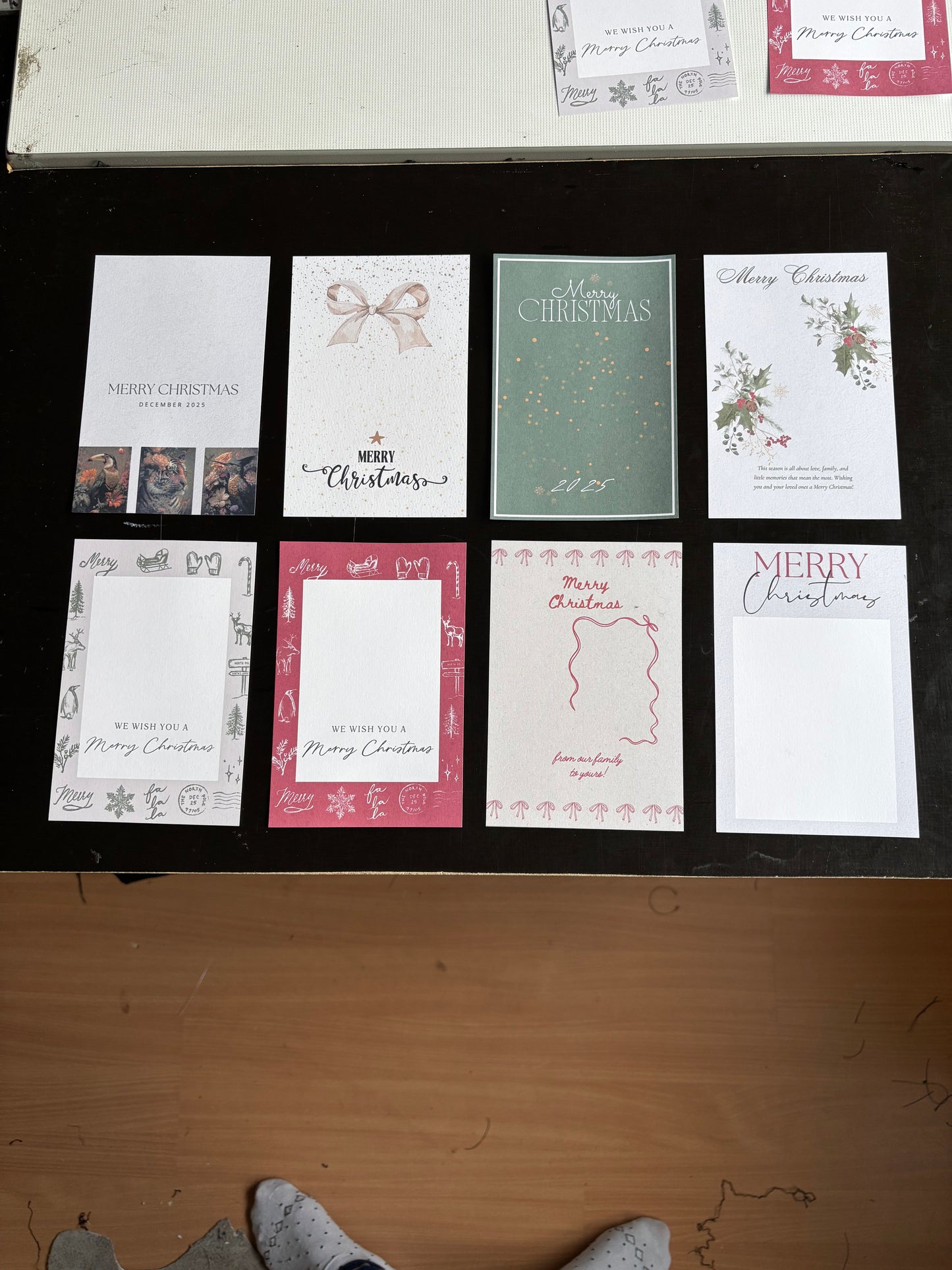 Fotomagneet met kerstkaart ByMVcrafts