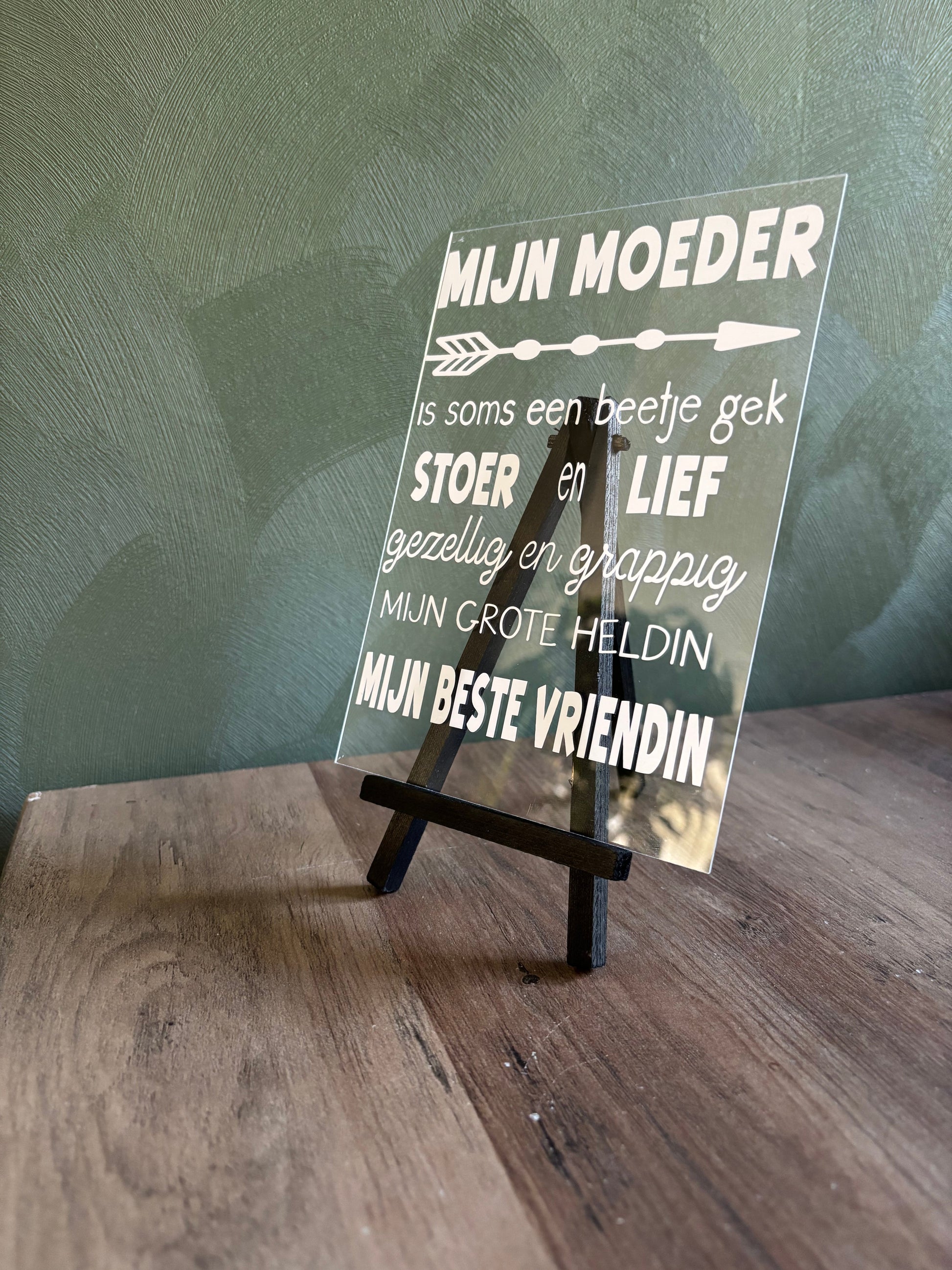 Tafel display mijn moeder ByMVcrafts