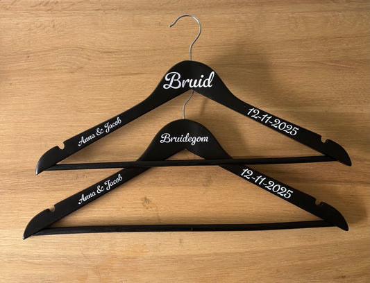 Kledinghanger Bruid/Bruidegom ByMVcrafts