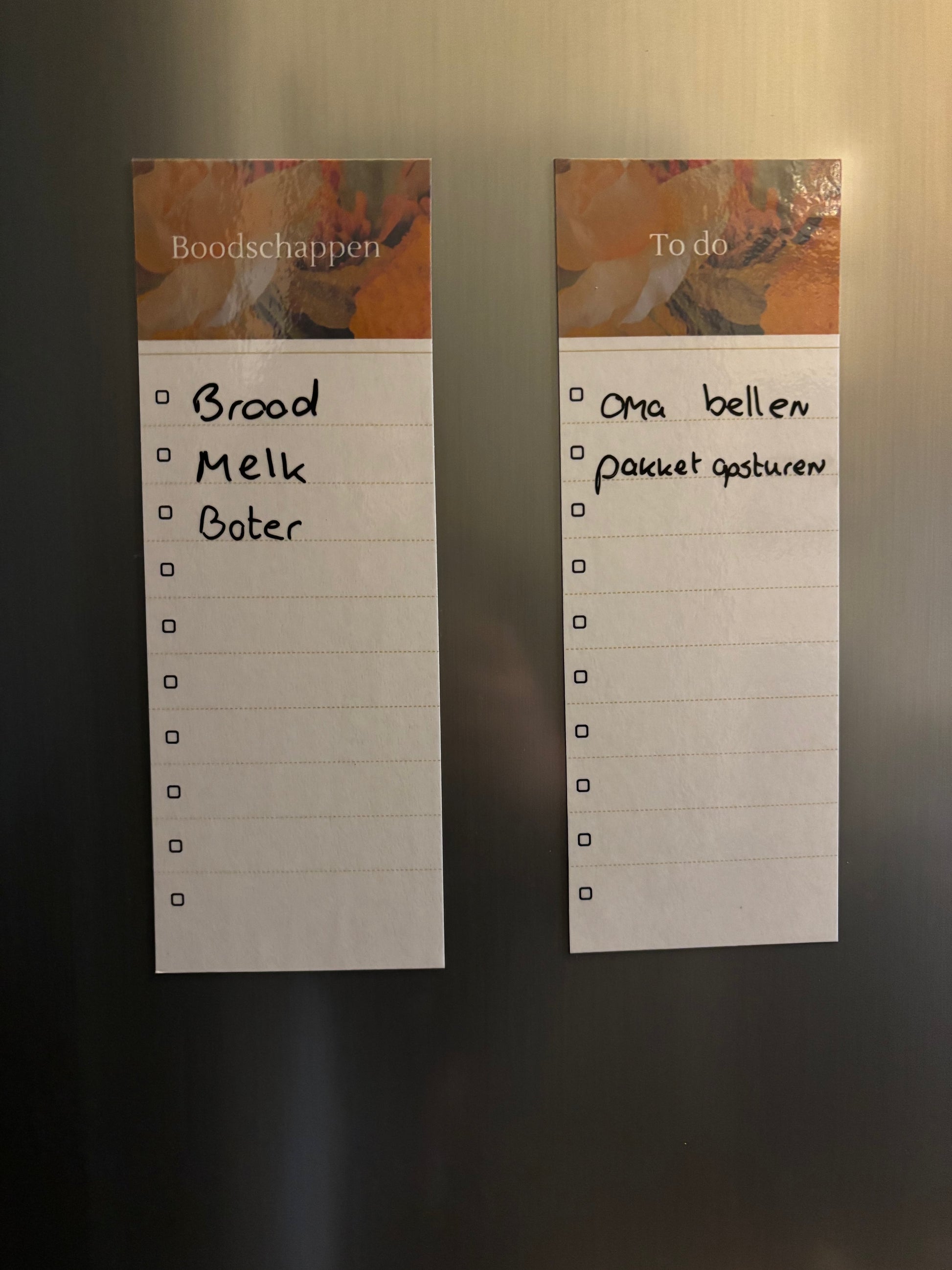 Magnetische To-do- en Boodschappenlijst set ByMVcrafts
