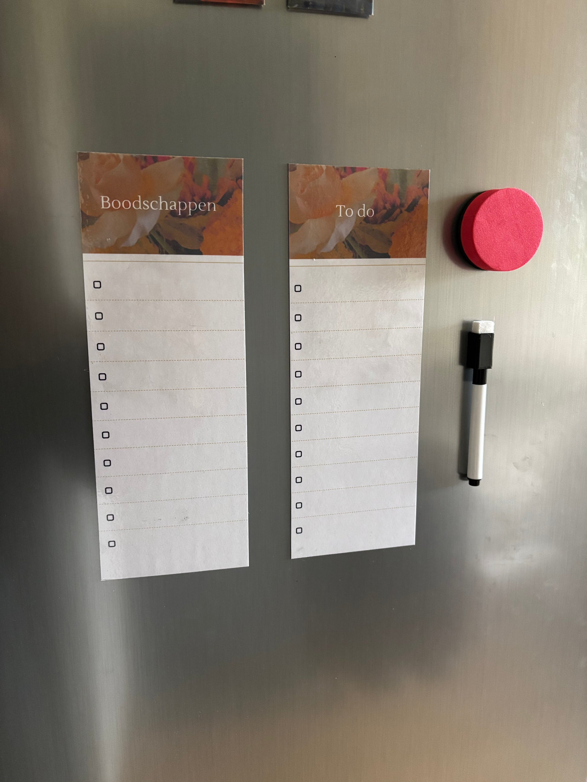 Magnetische To-do- en Boodschappenlijst set ByMVcrafts