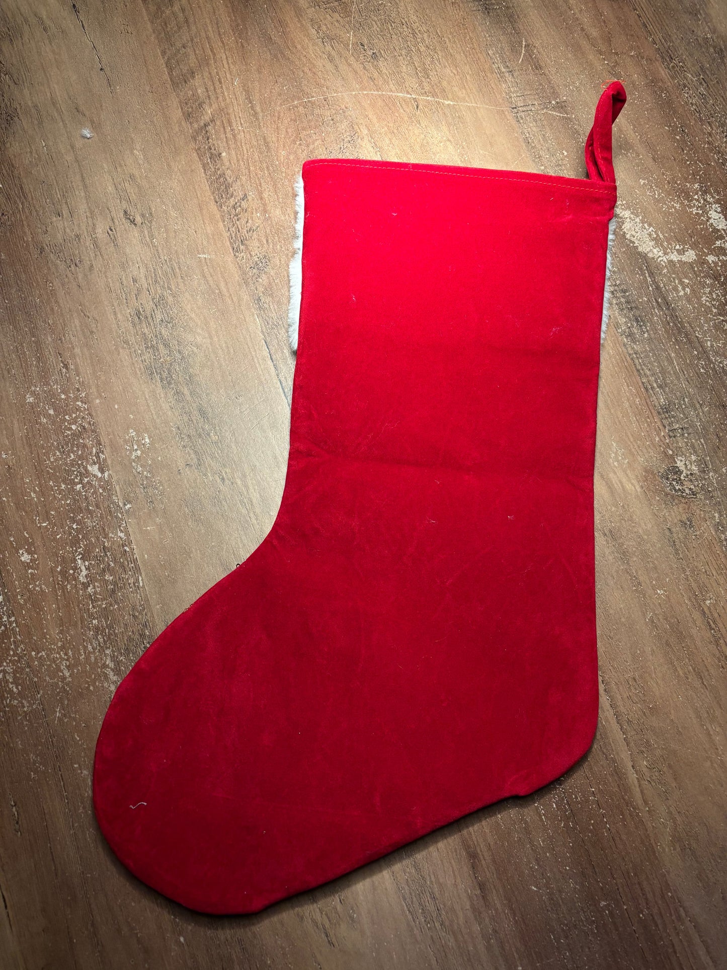 Luxe kerstsok met naamborduring ByMVcrafts