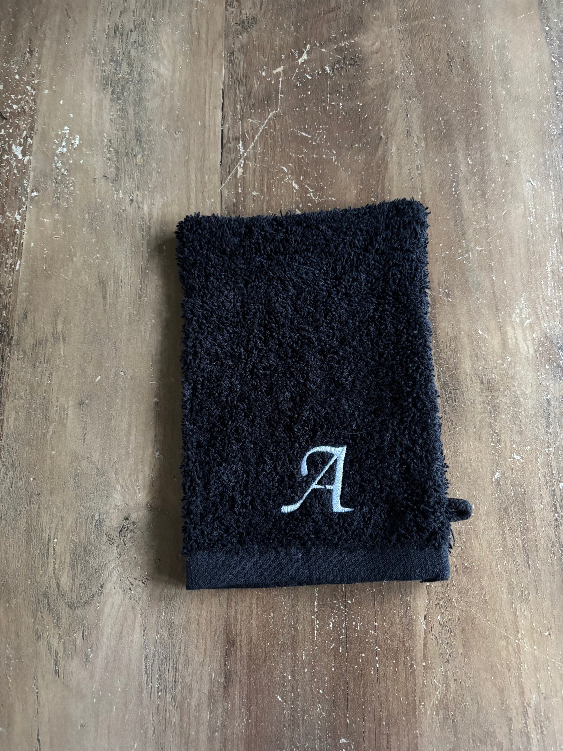 Cadeauset washandje met letter ByMVcrafts