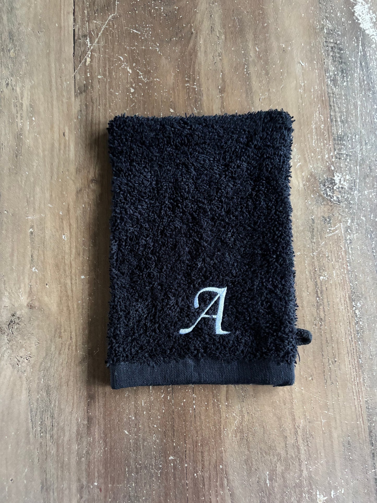 Cadeauset washandje met letter ByMVcrafts