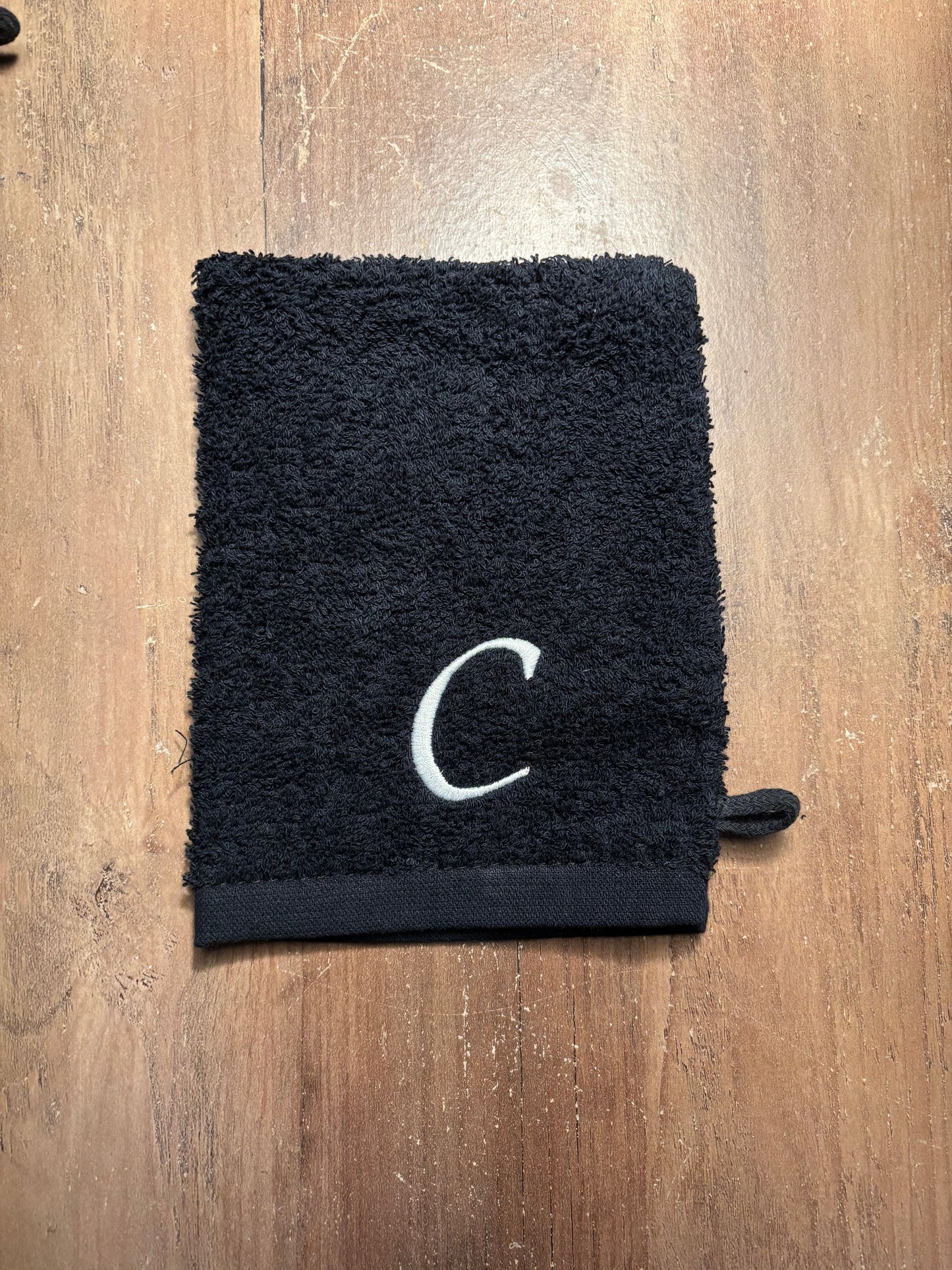 Cadeauset washandje met letter ByMVcrafts