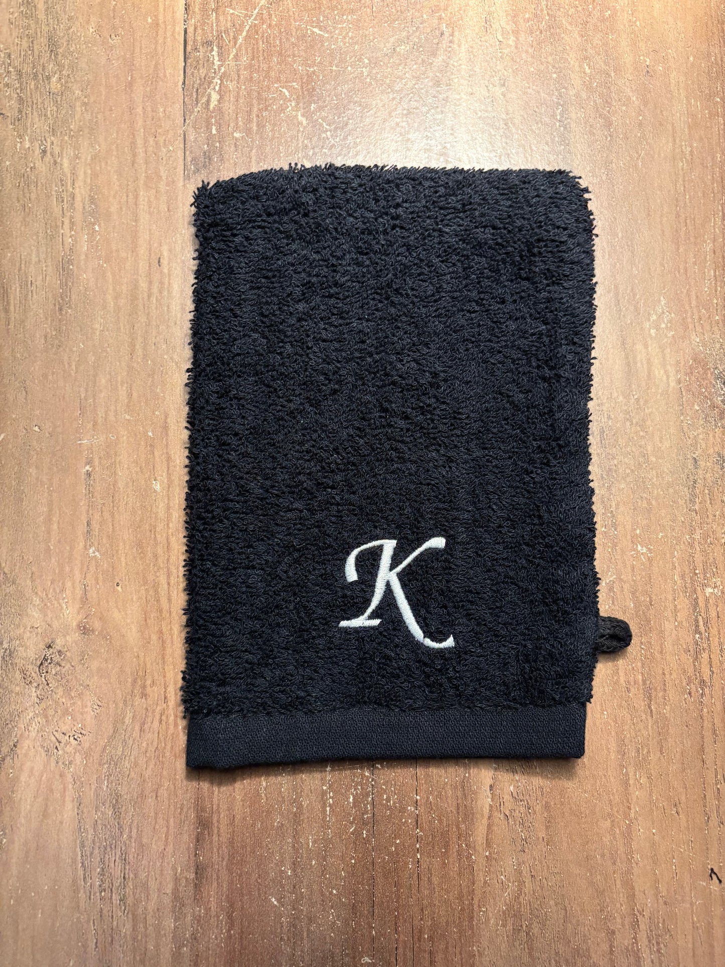 Cadeauset washandje met letter ByMVcrafts