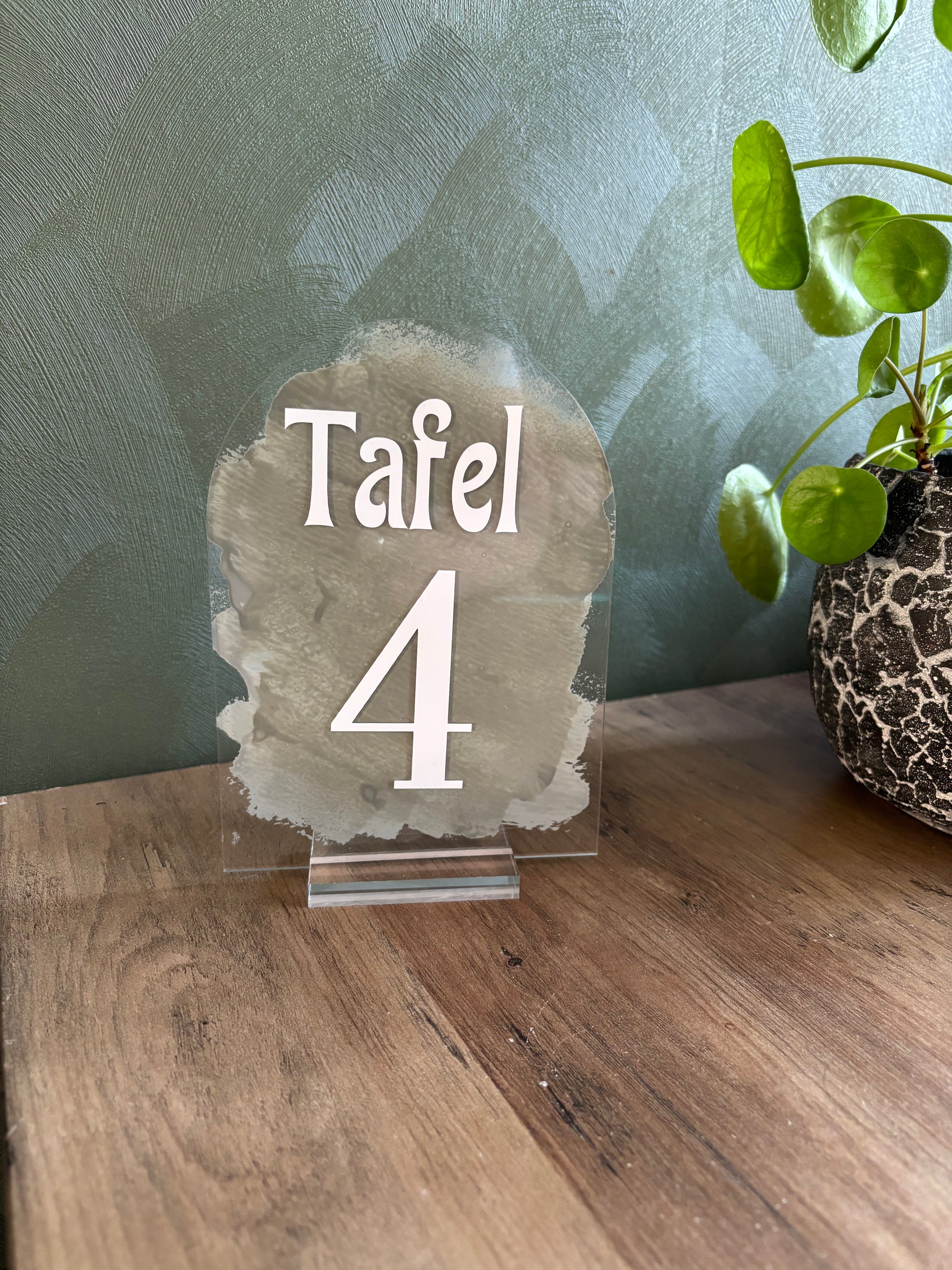 Tafel display tafelnummer ByMVcrafts