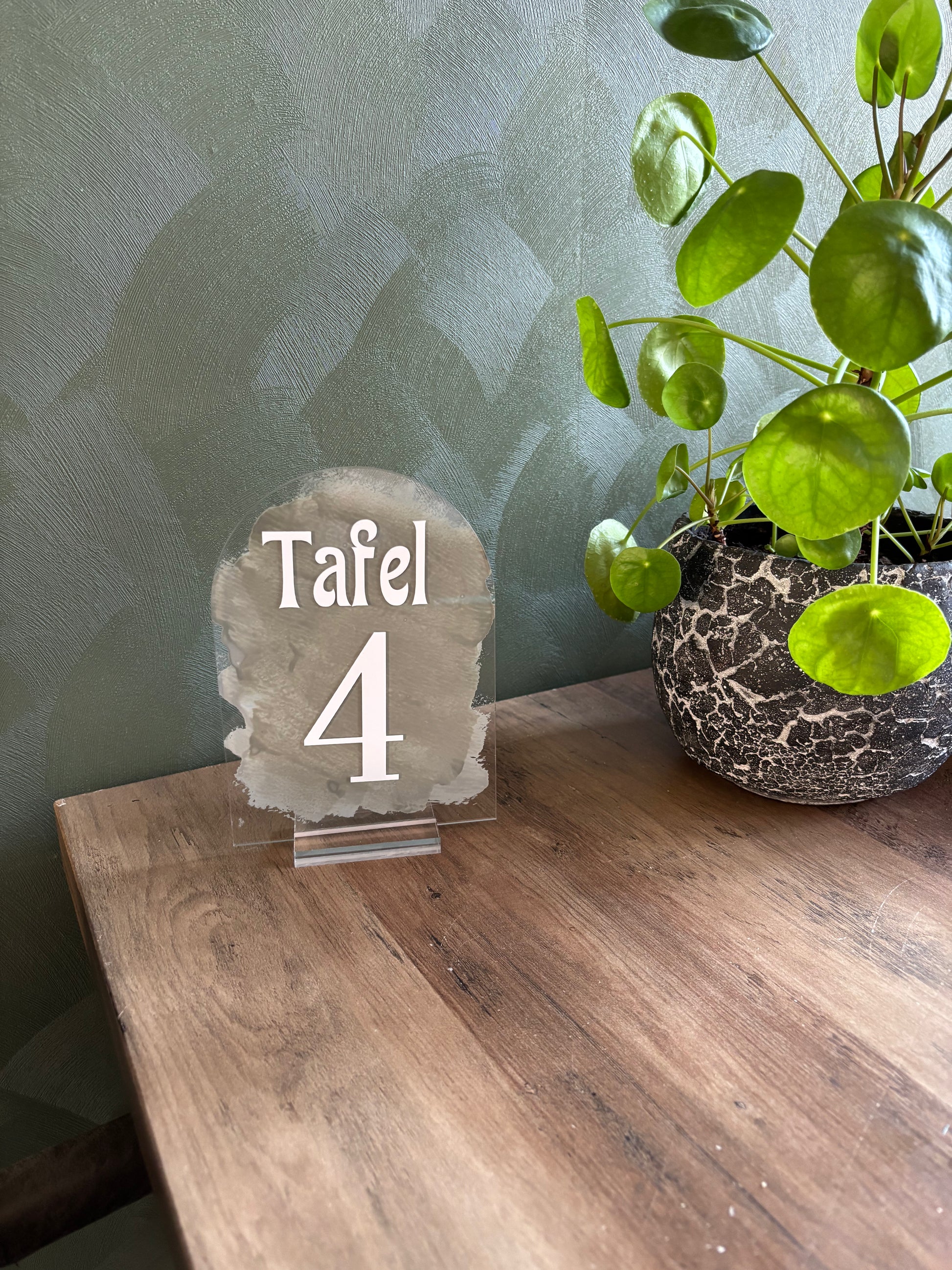 Tafel display tafelnummer ByMVcrafts