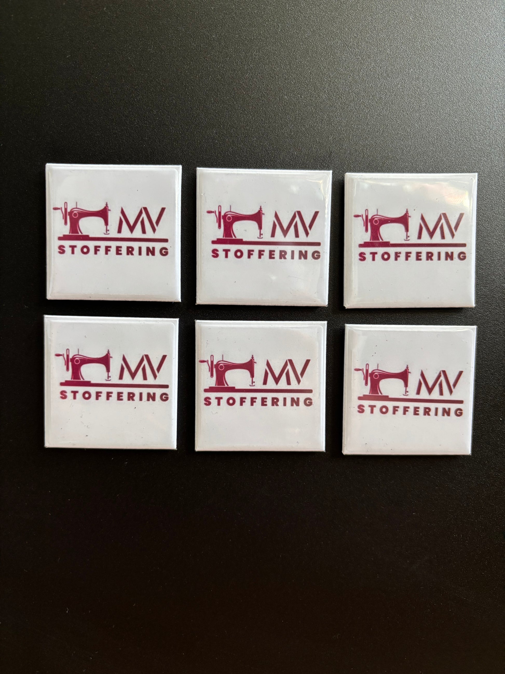 Logo Magneet 5x5cm ByMVcrafts