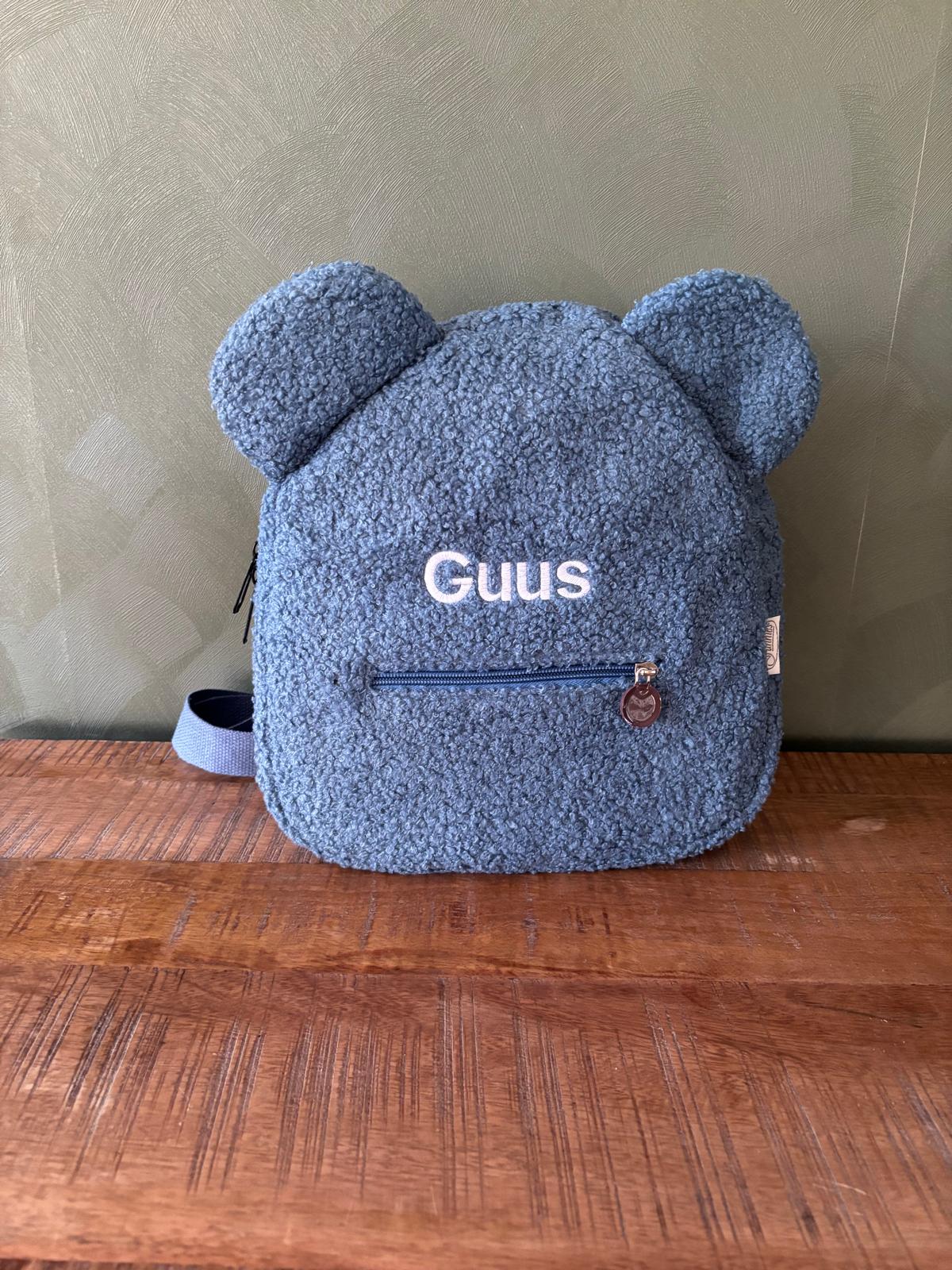 Teddy rugtasje – personaliseerbaar met naam of tekst ByMVcrafts