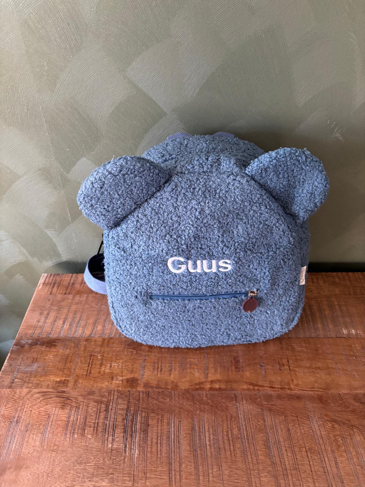 Teddy rugtasje – personaliseerbaar met naam of tekst ByMVcrafts