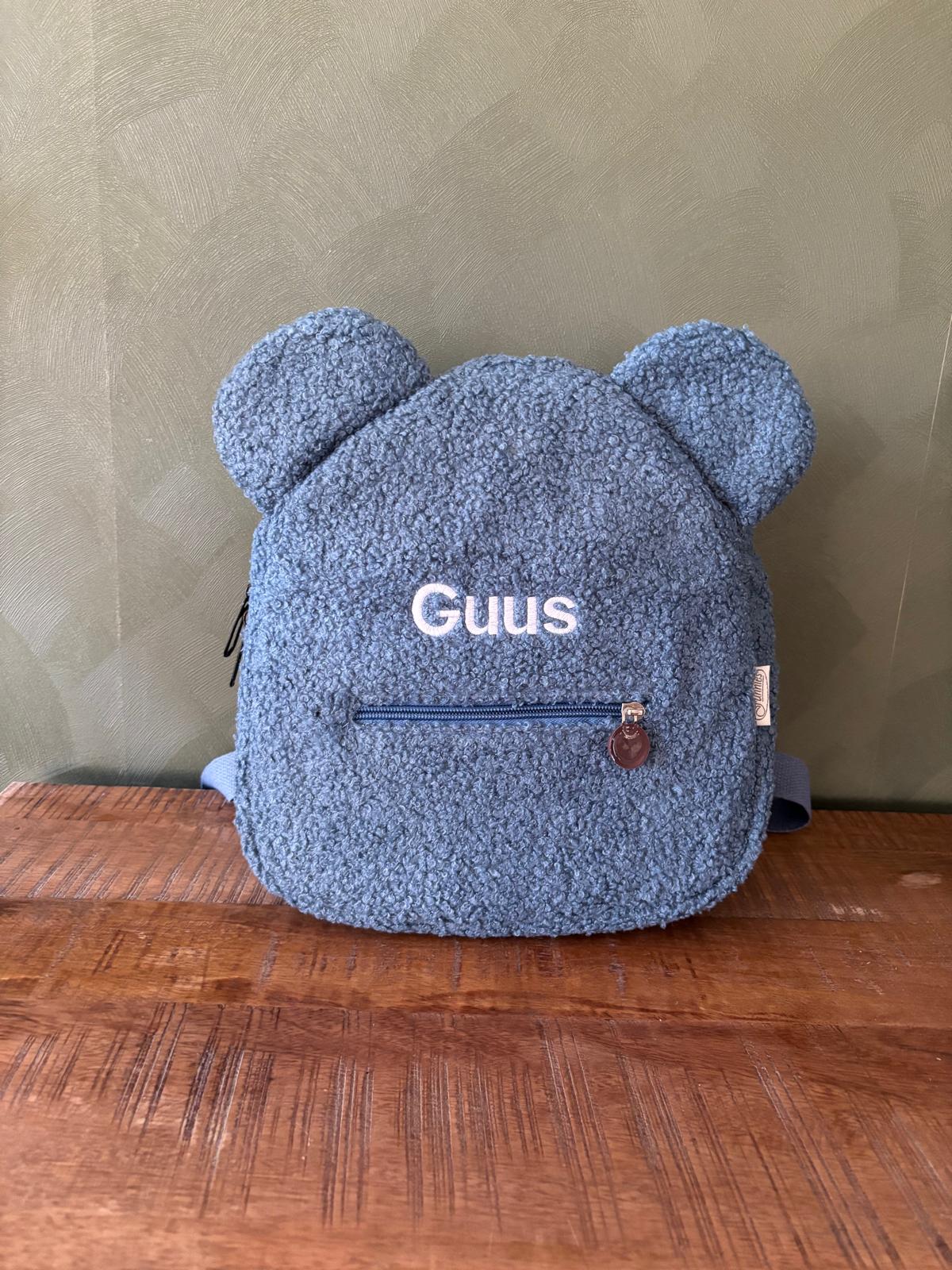 Teddy rugtasje – personaliseerbaar met naam of tekst ByMVcrafts