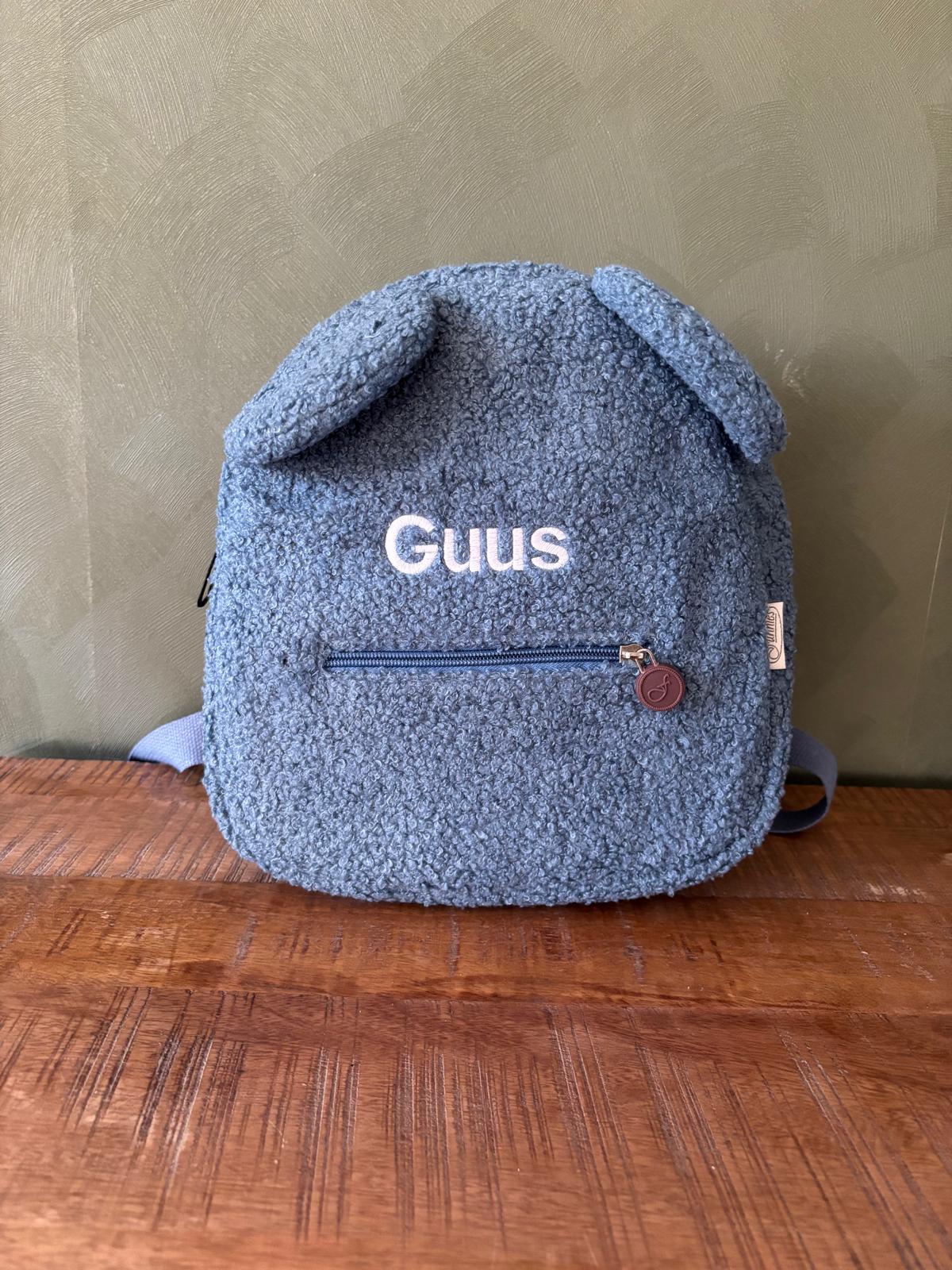 Teddy rugtasje – personaliseerbaar met naam of tekst ByMVcrafts